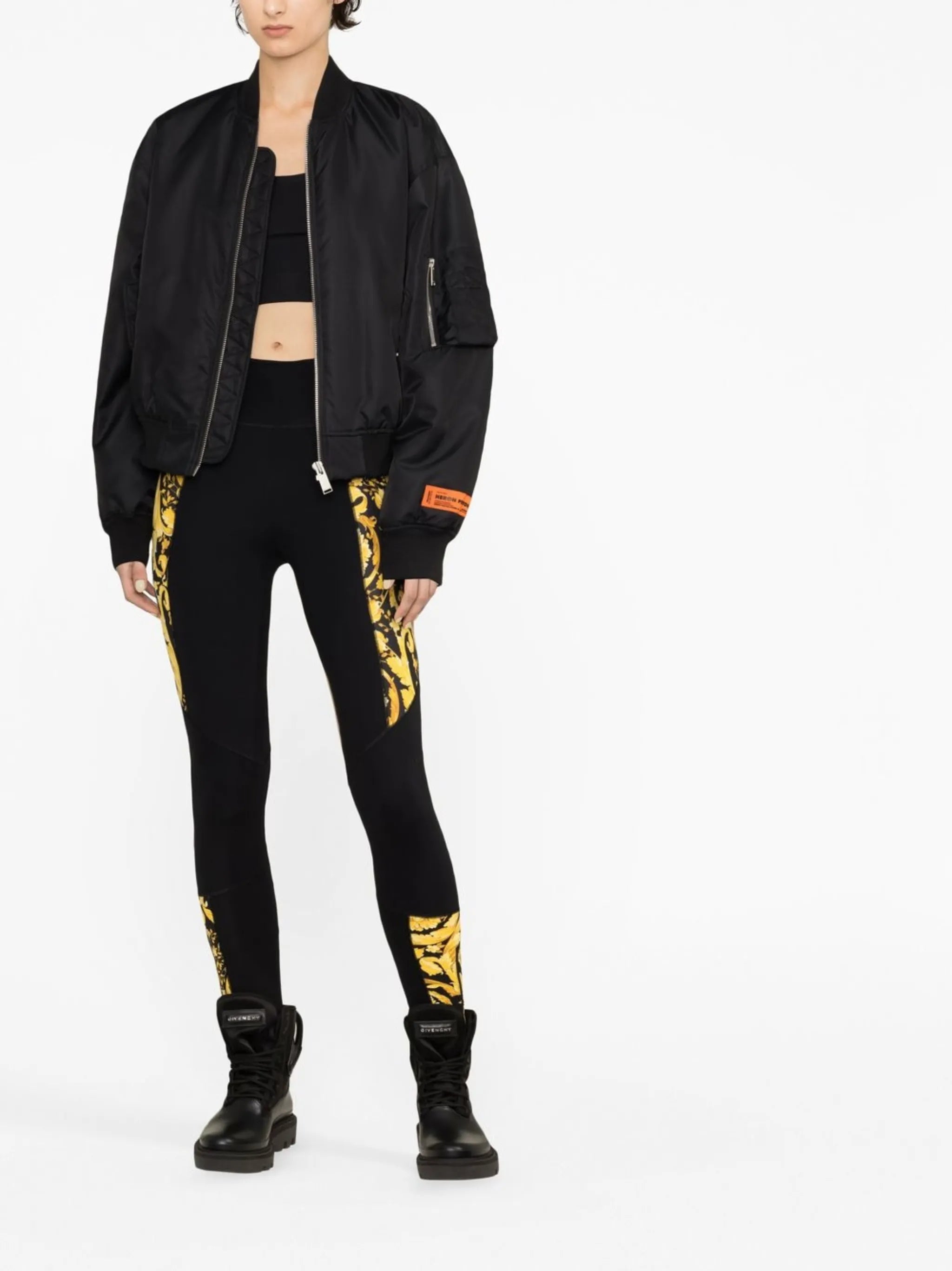 Barocco-print leggings