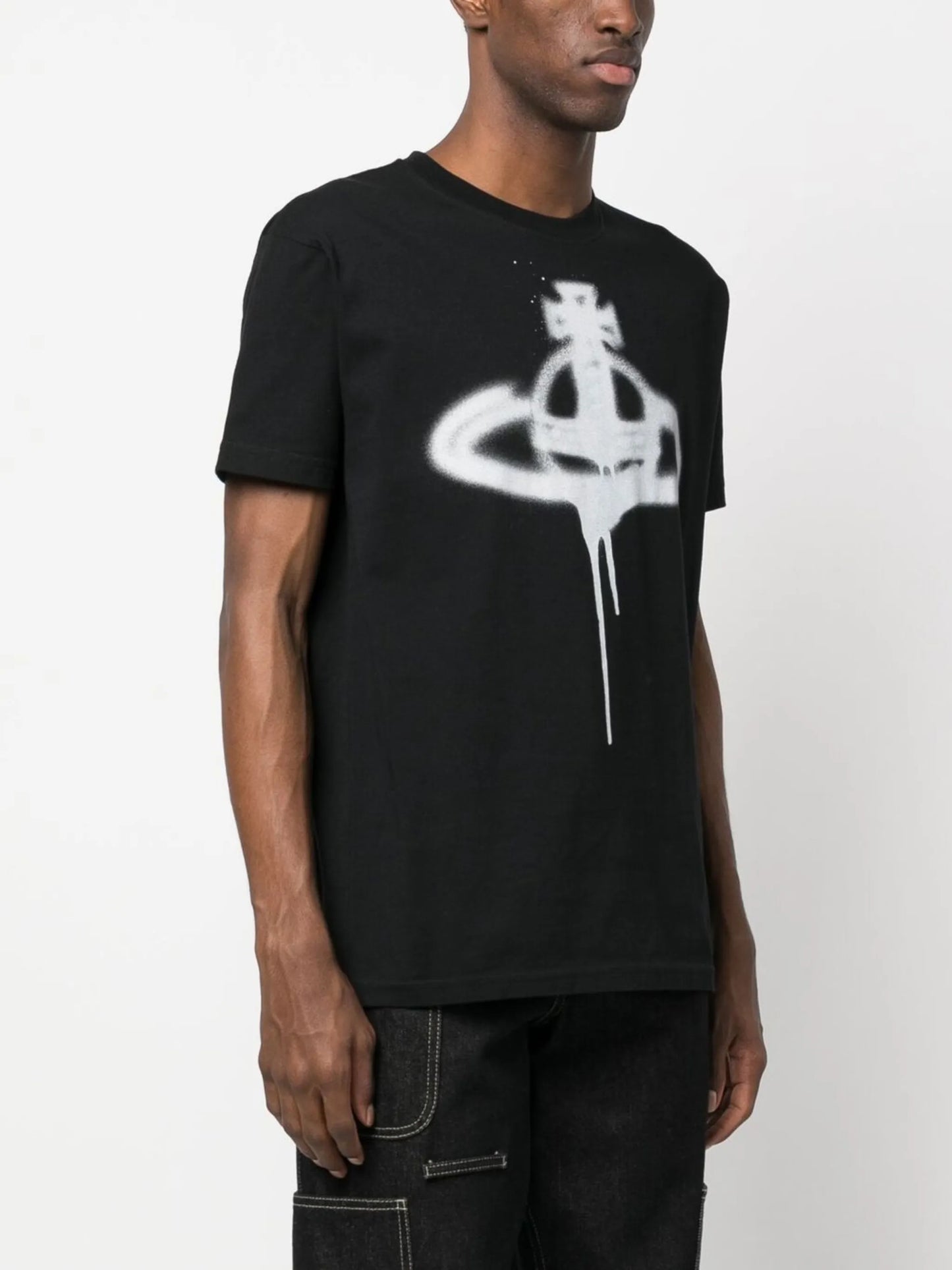 Orb spray-print T-shirt