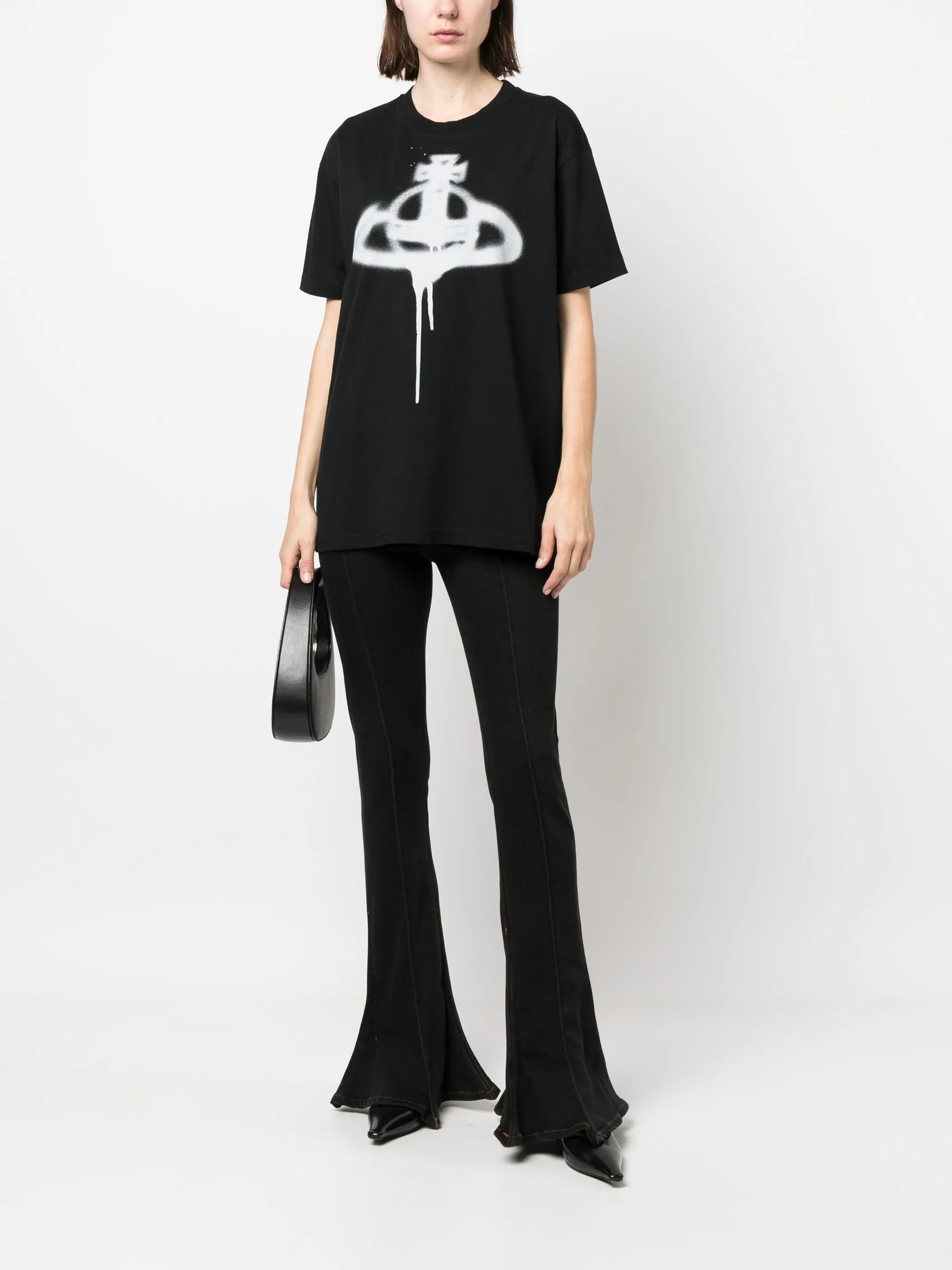 Orb spray-print T-shirt