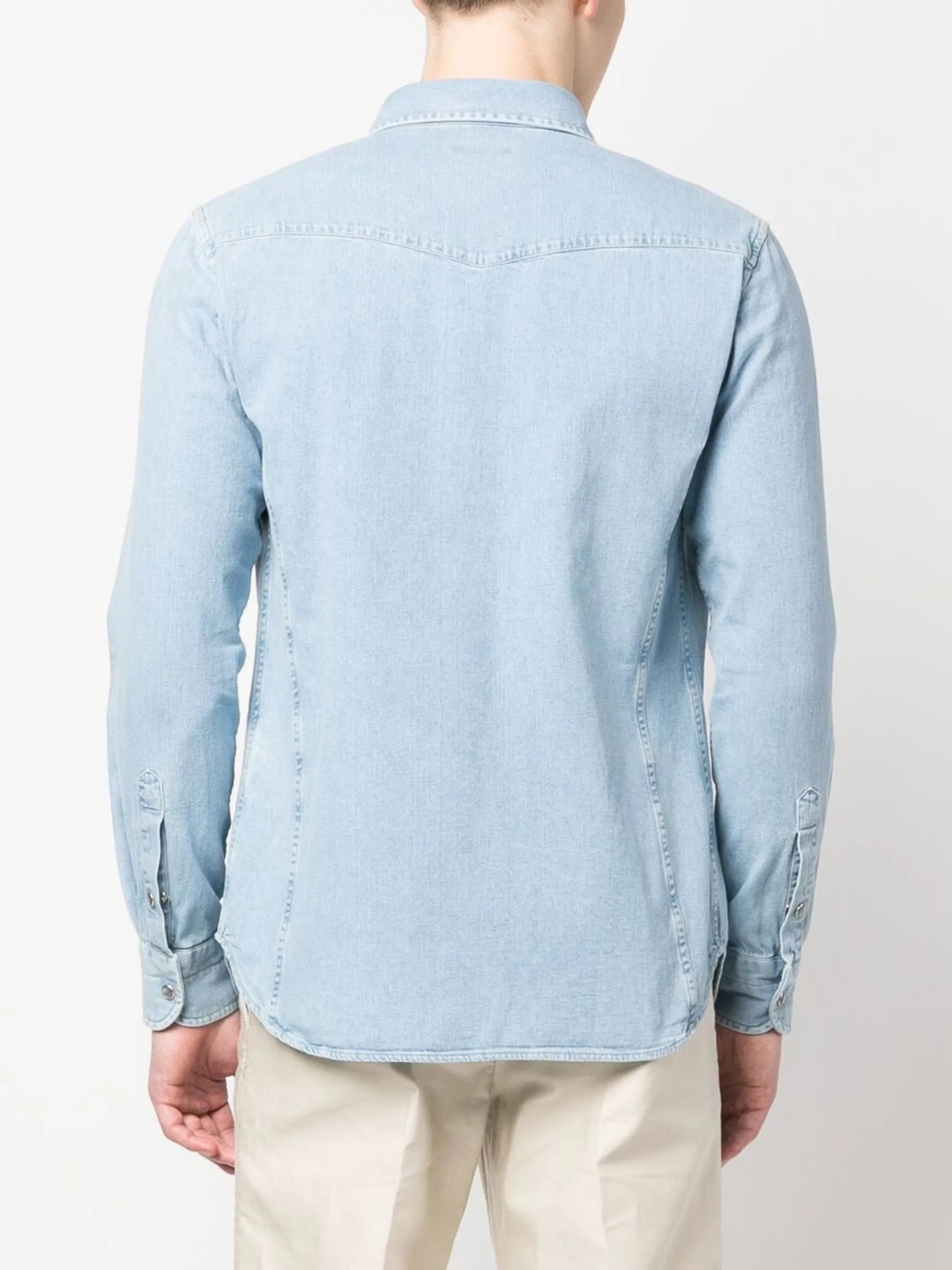 long-sleeve denim shirt