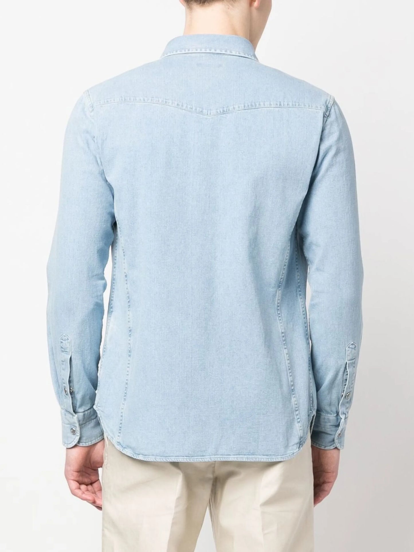 long-sleeve denim shirt