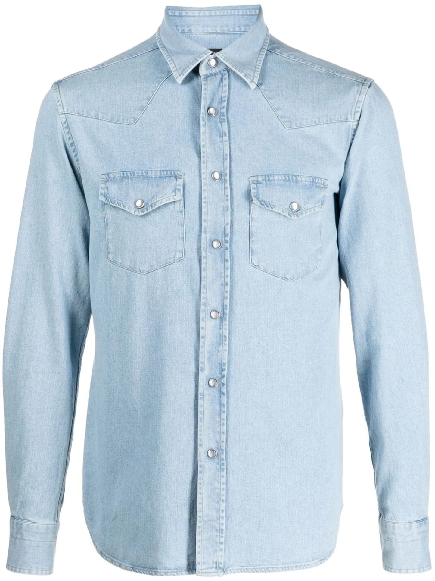 long-sleeve denim shirt