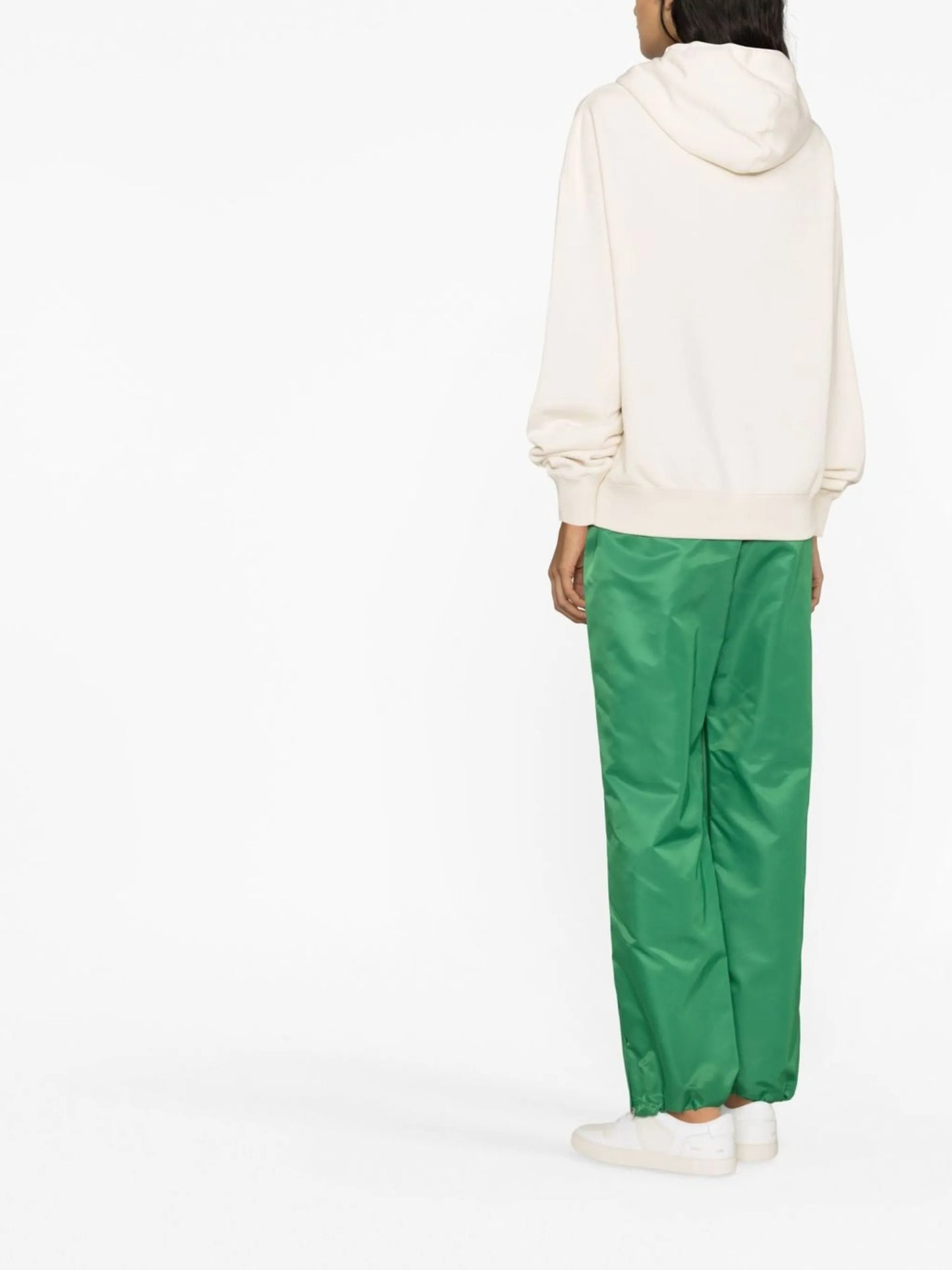 logo-print drawstring hoodie