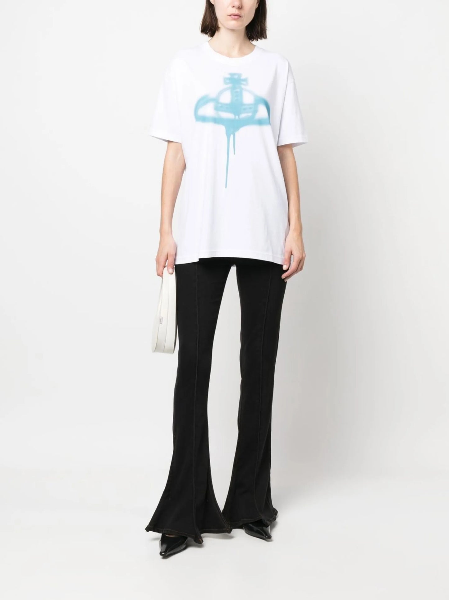 Orb spray-print T-shirt