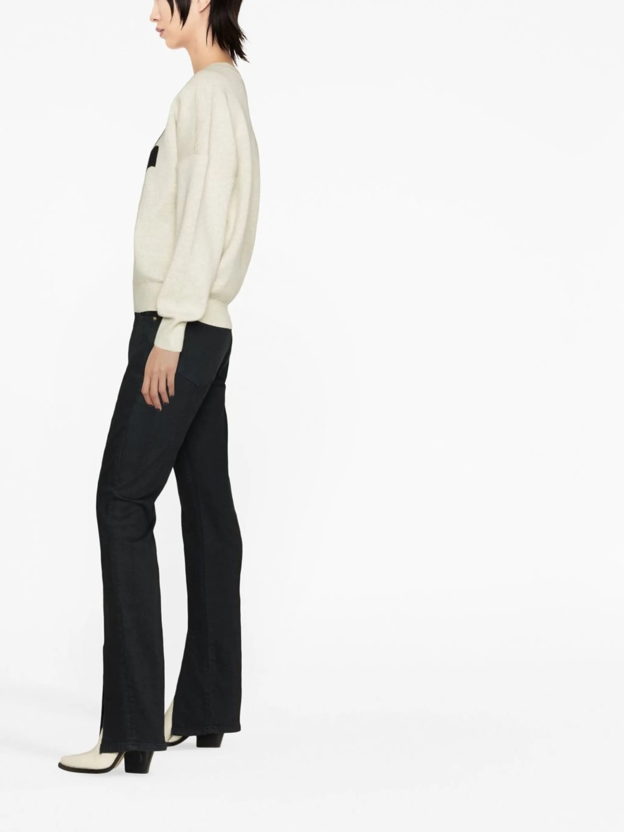 Atlee intarsia-knit relaxed jumper