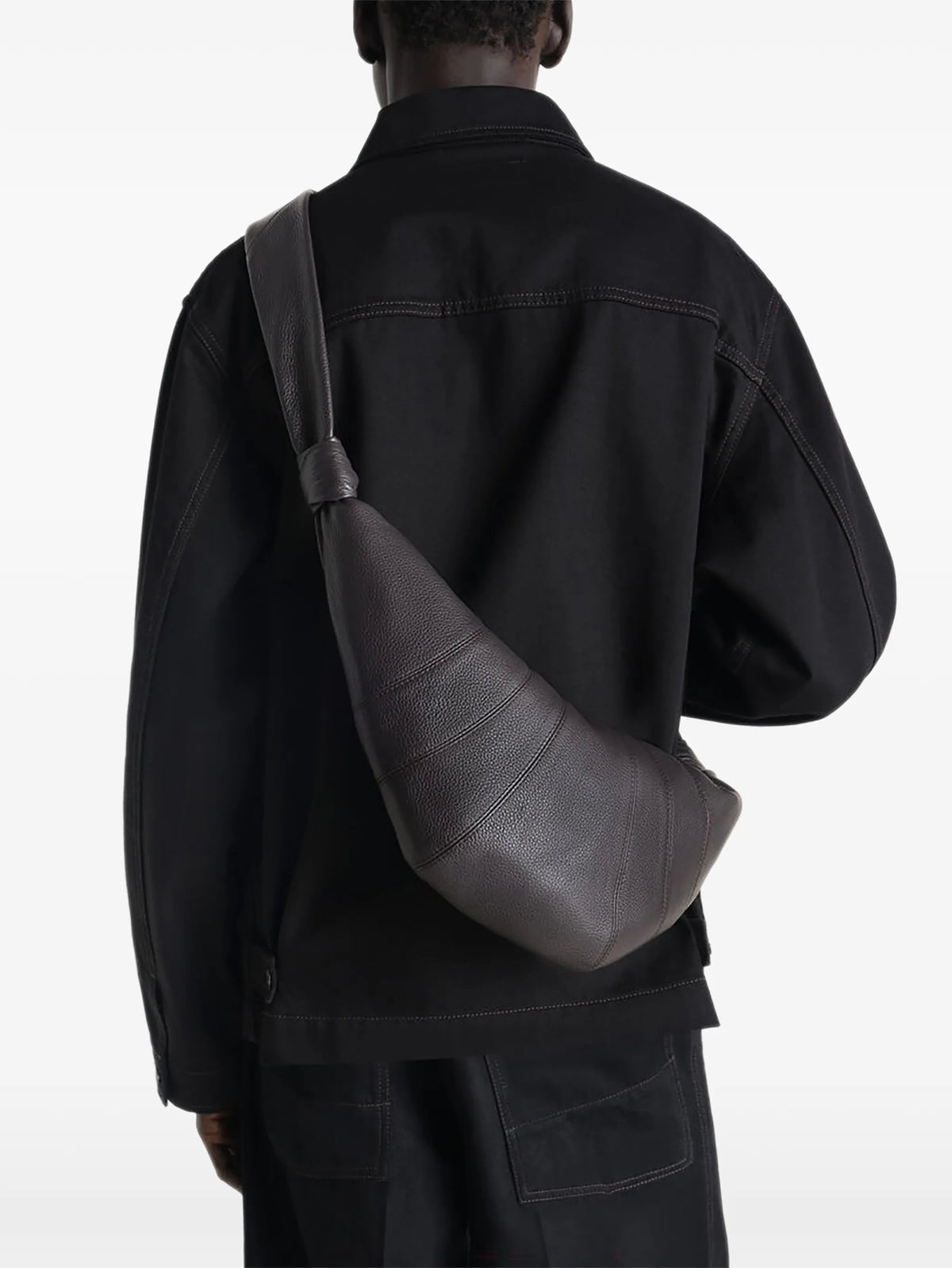 medium Croissant bag in soft grained leather