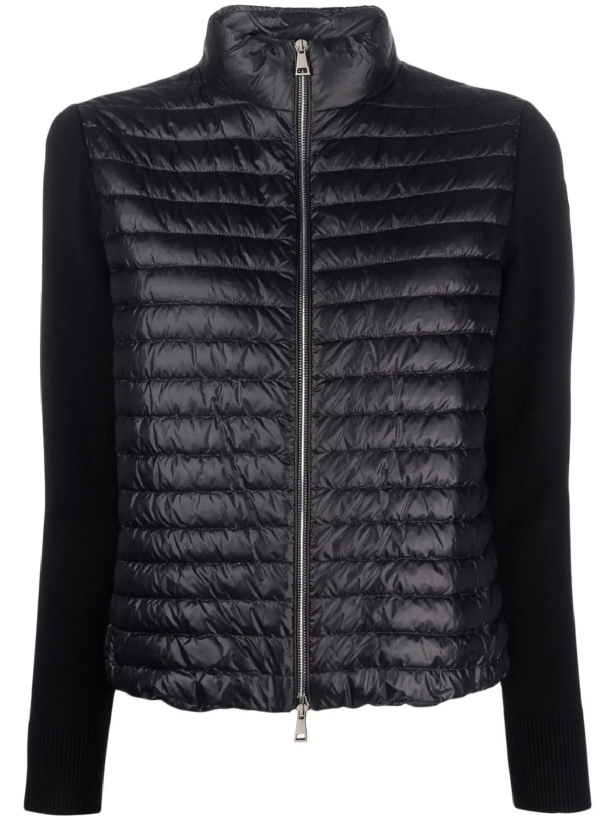 contrasting-sleeve padded jacket