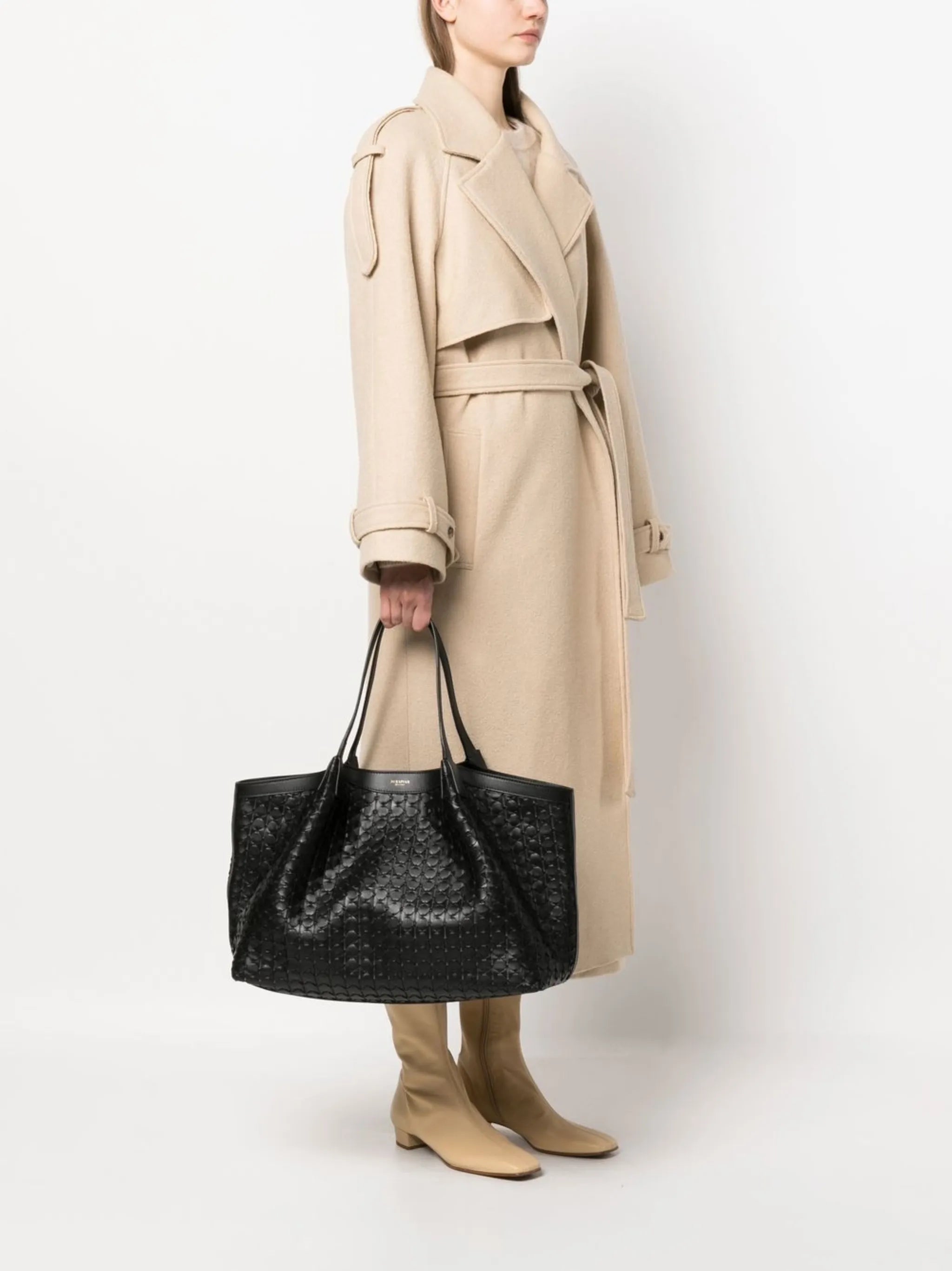 textured shoulder bag