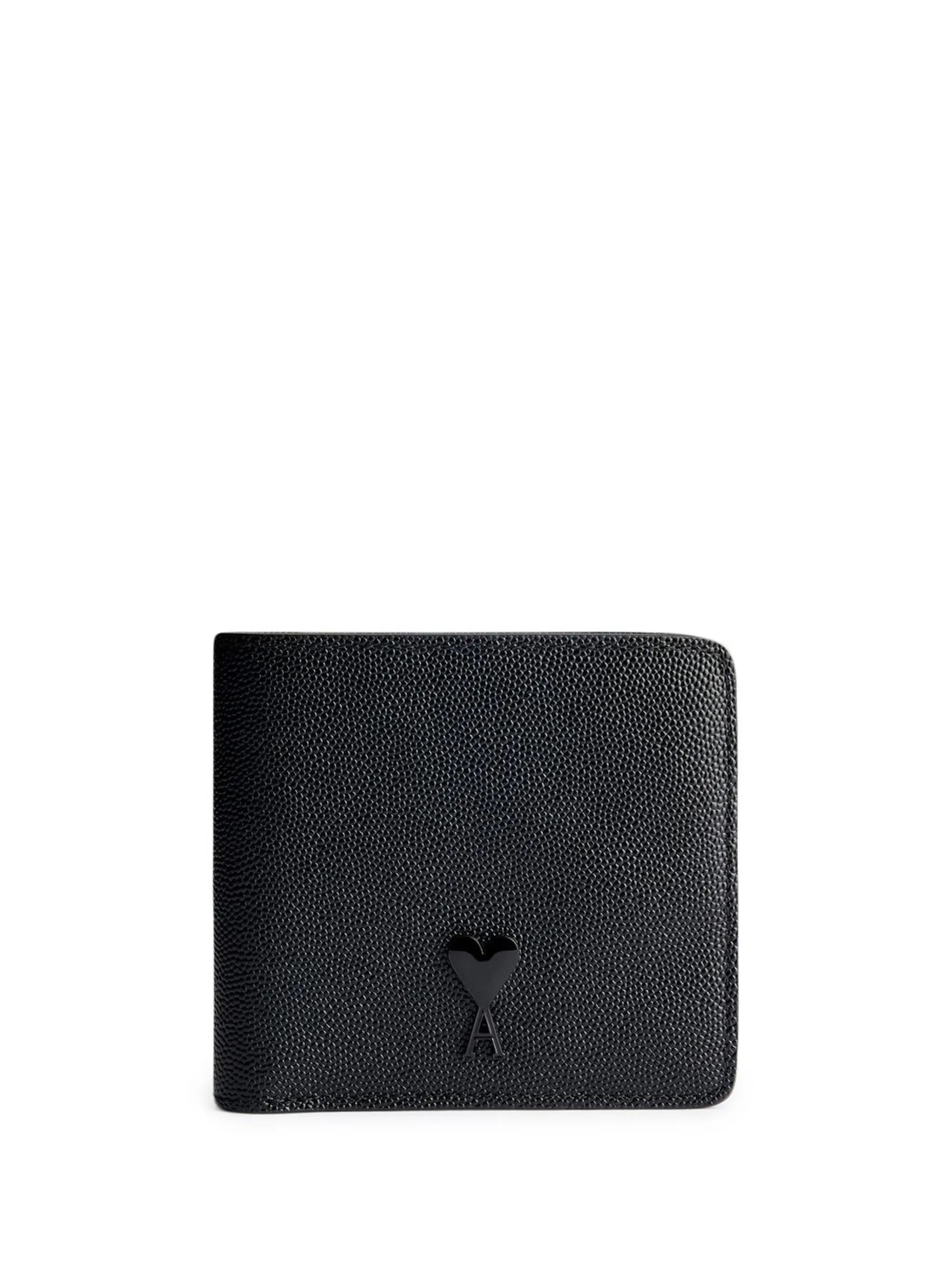 bi-fold logo-plaque wallet