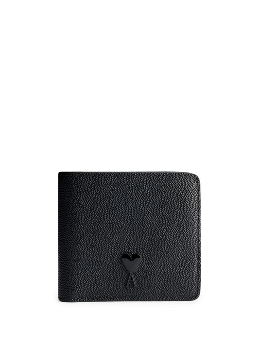 bi-fold logo-plaque wallet