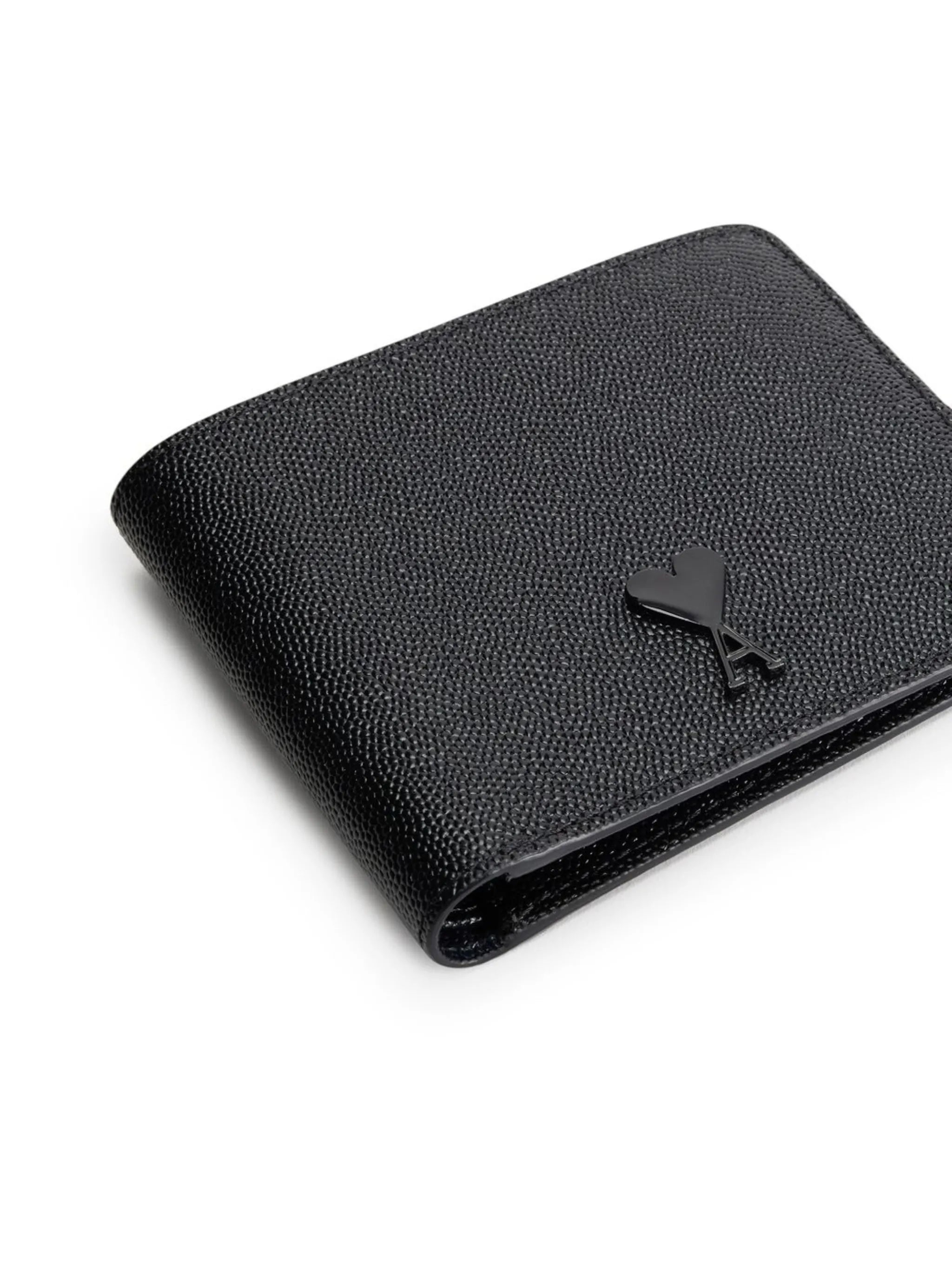 bi-fold logo-plaque wallet