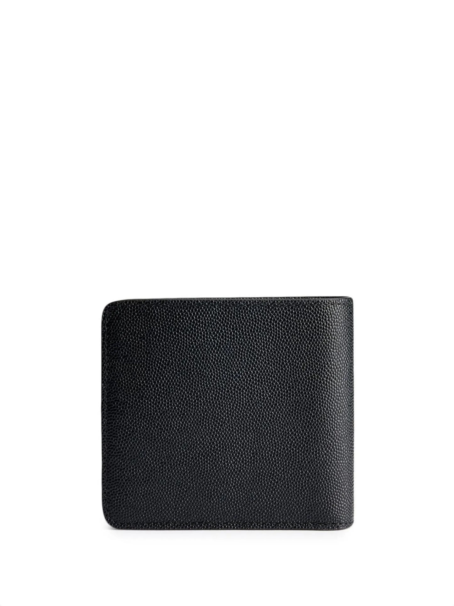 bi-fold logo-plaque wallet