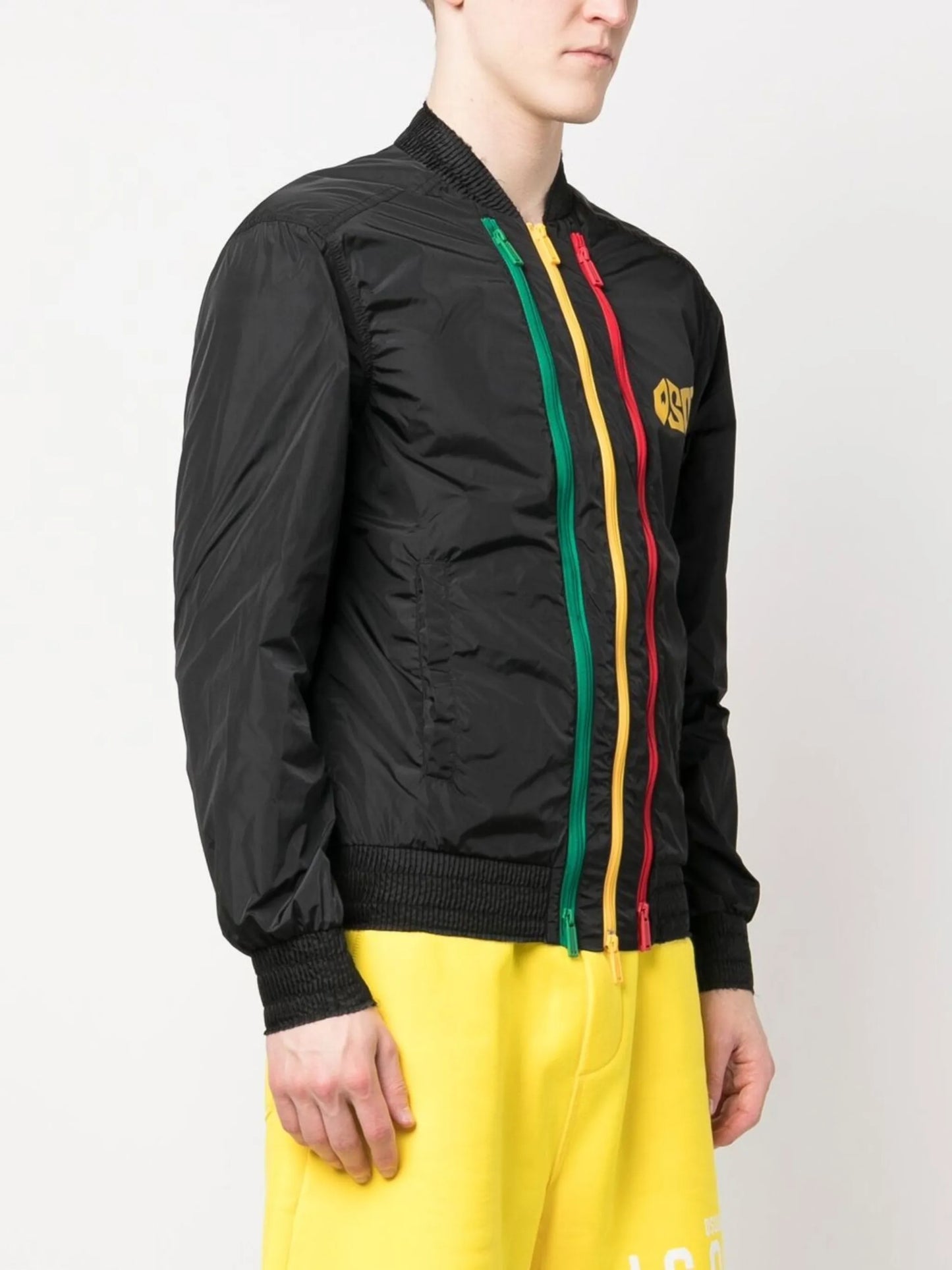 logo-print bomber jacket