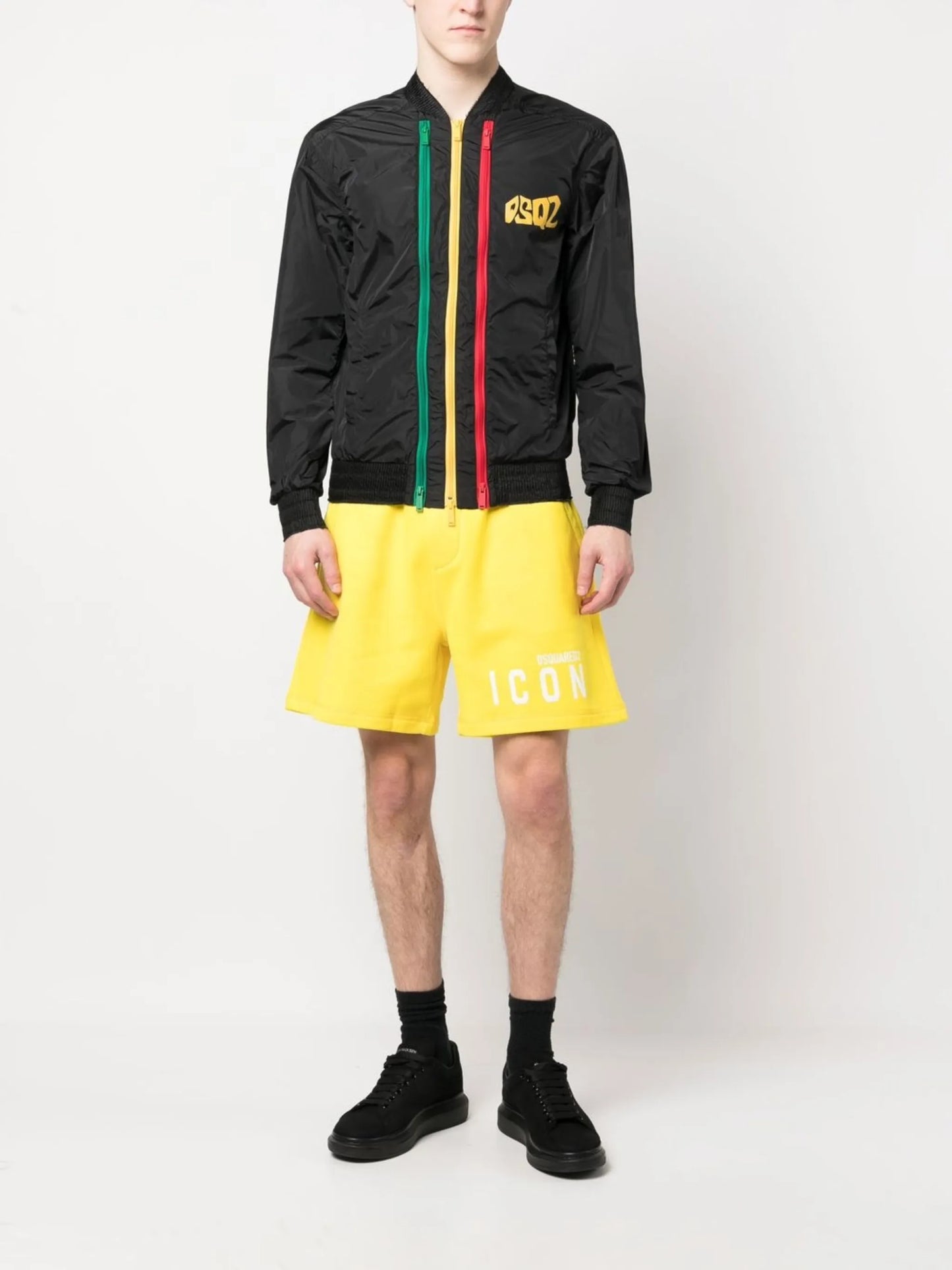logo-print bomber jacket