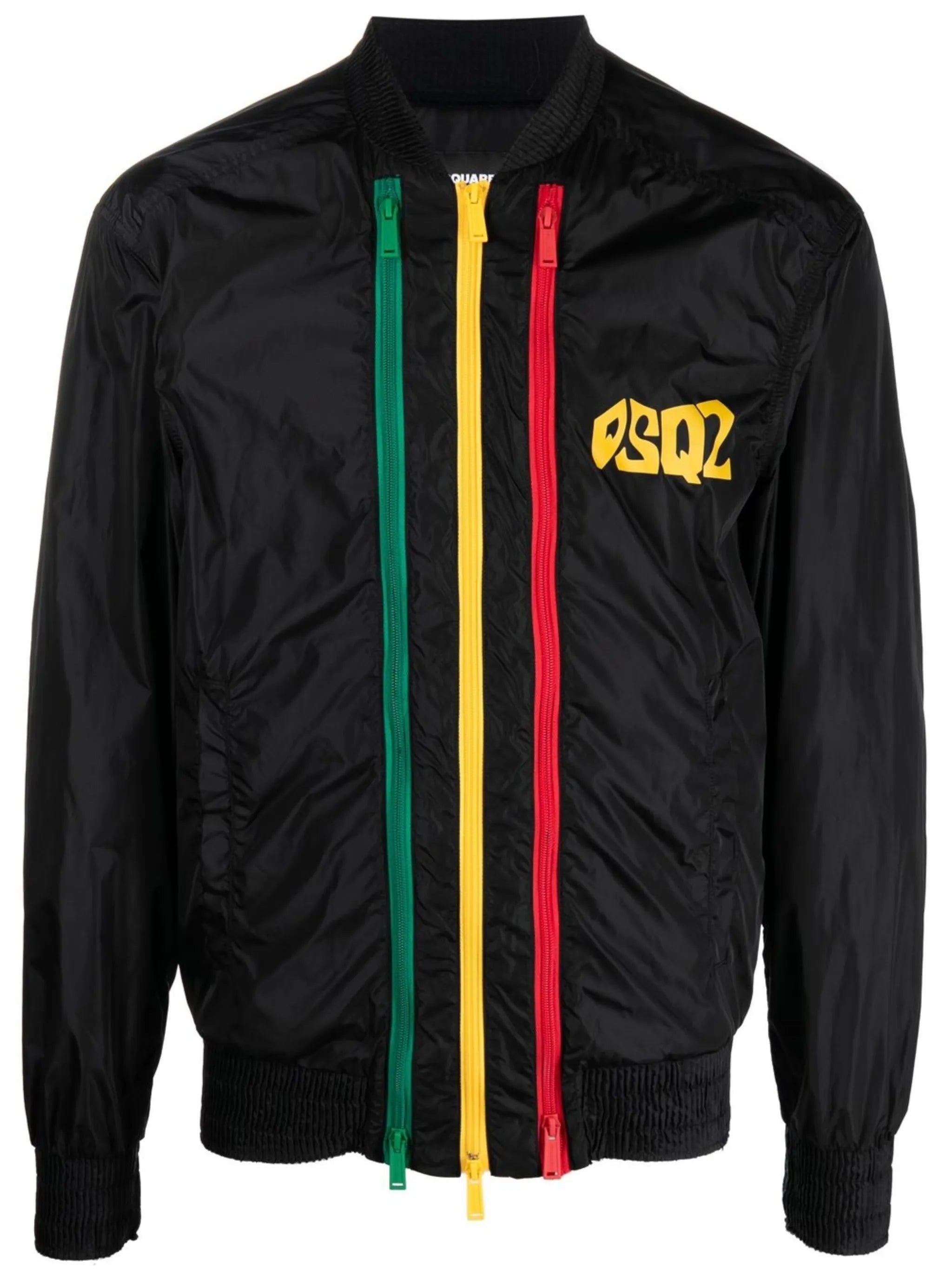 logo-print bomber jacket