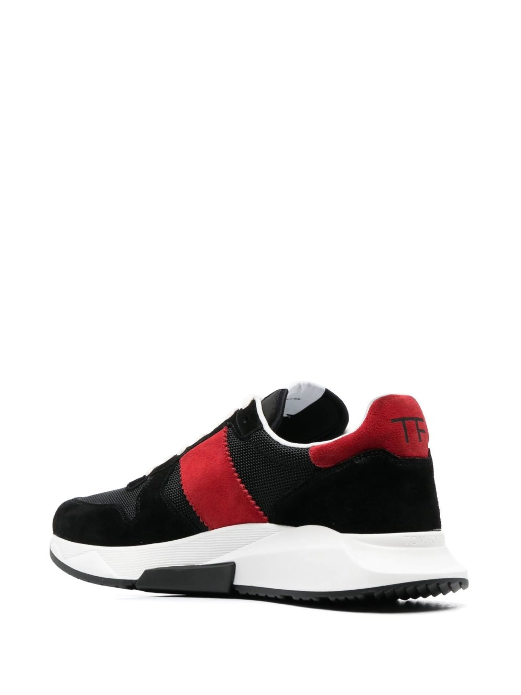 colour-block low-top sneakers