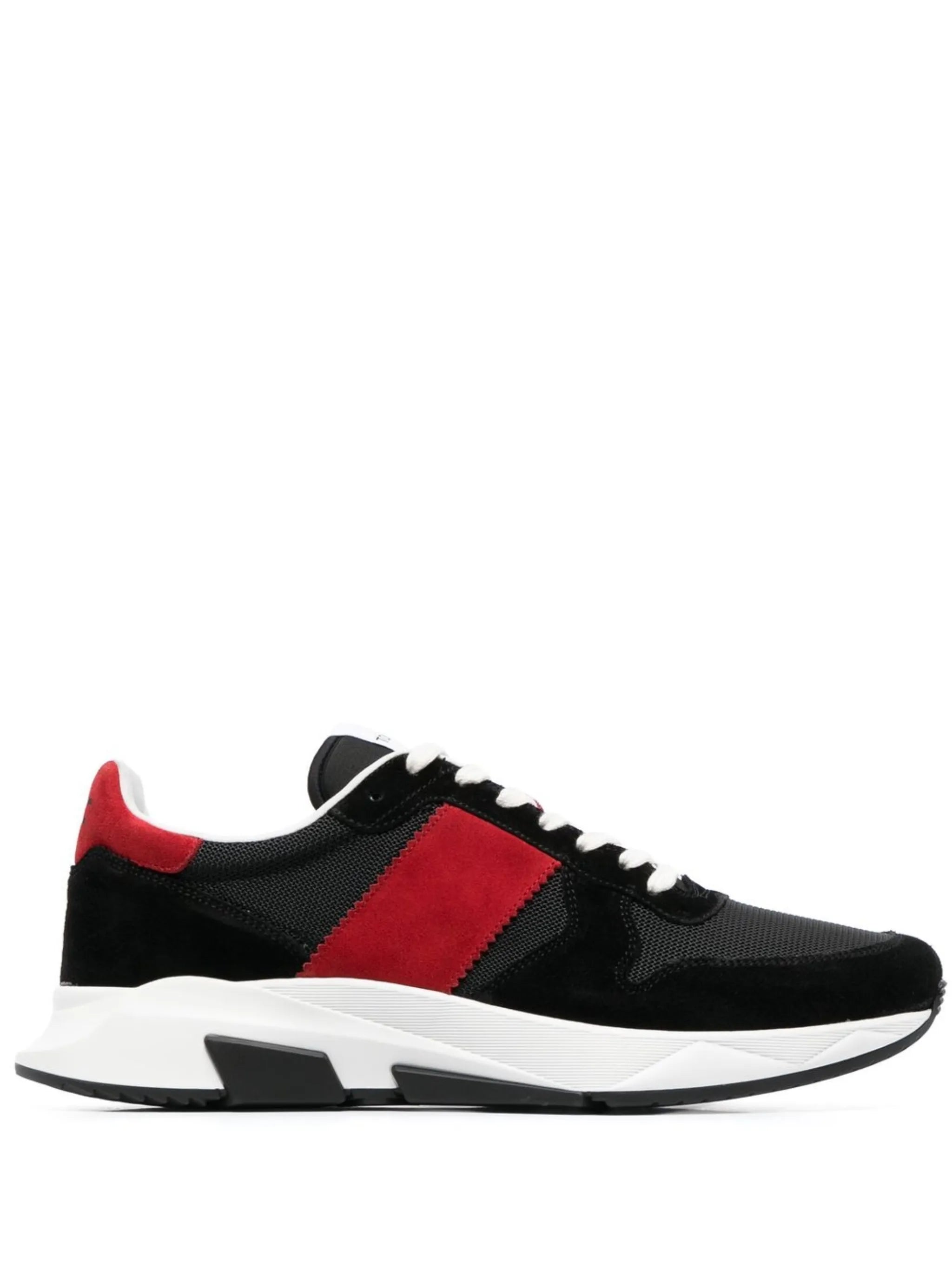 colour-block low-top sneakers