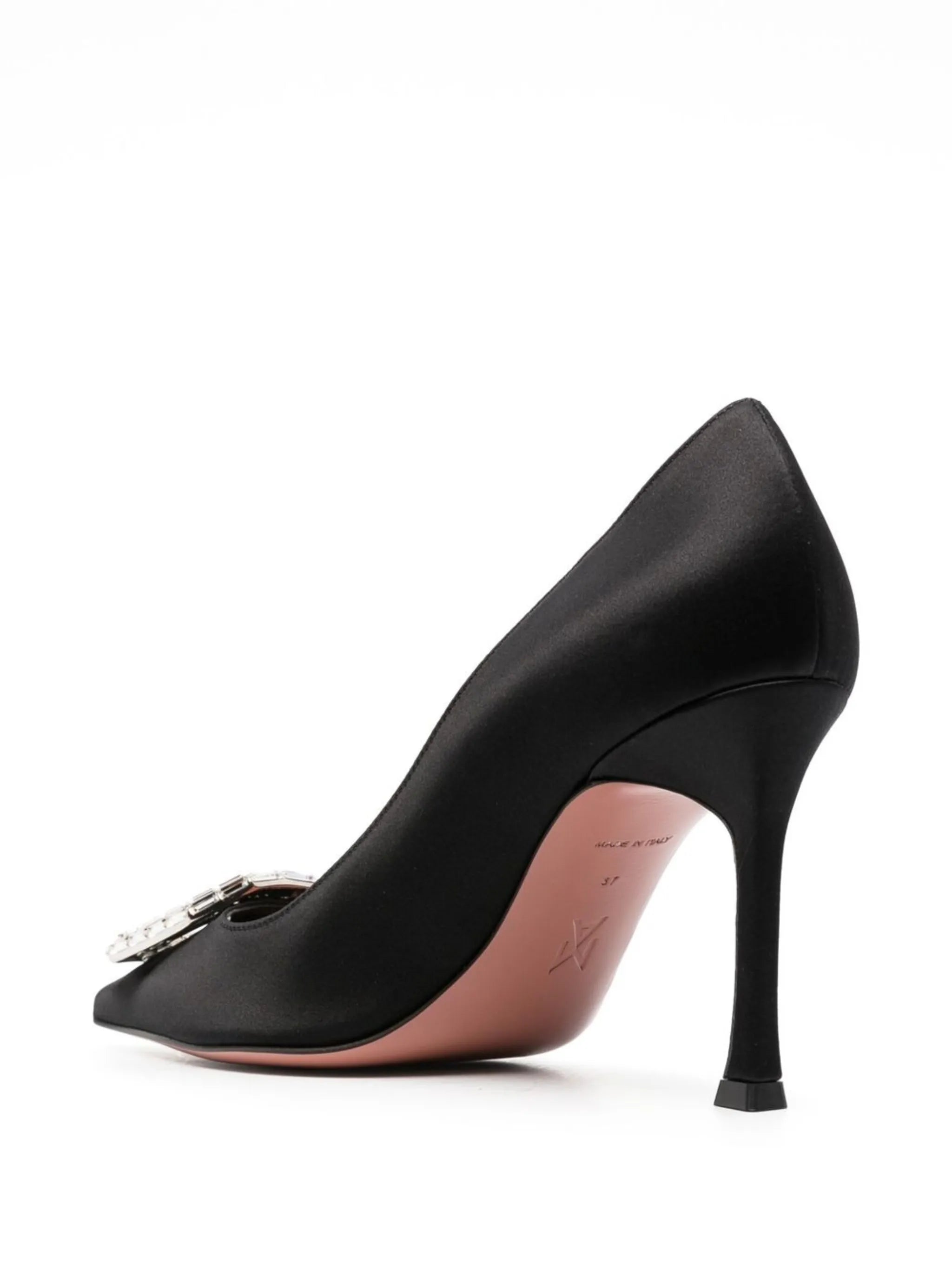 90mm Camelia crystal pumps