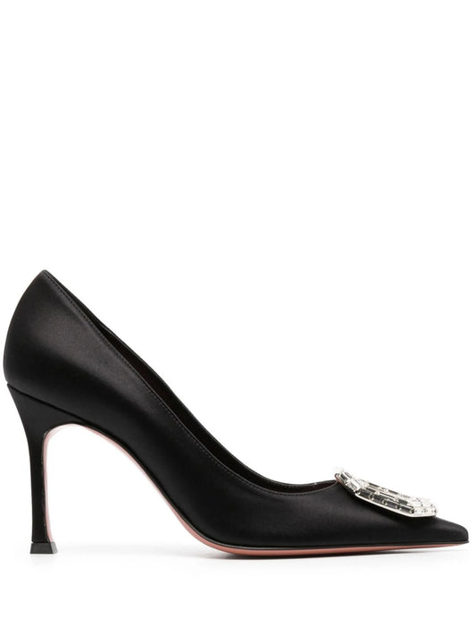 90mm Camelia crystal pumps