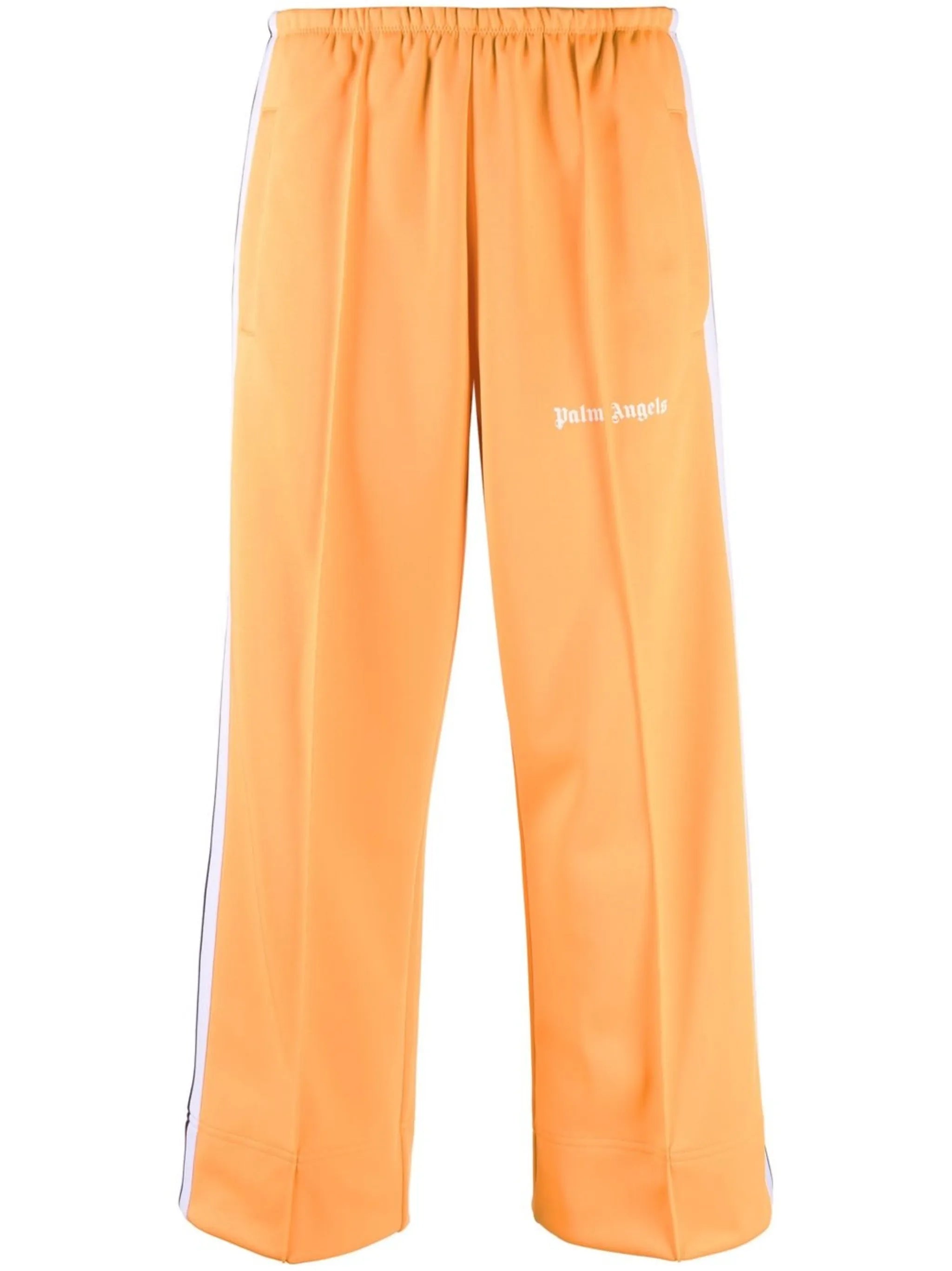 side-stripe cropped track pants