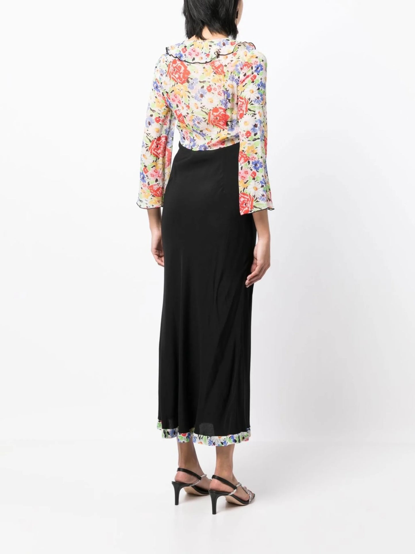 Lora floral-print midi dress