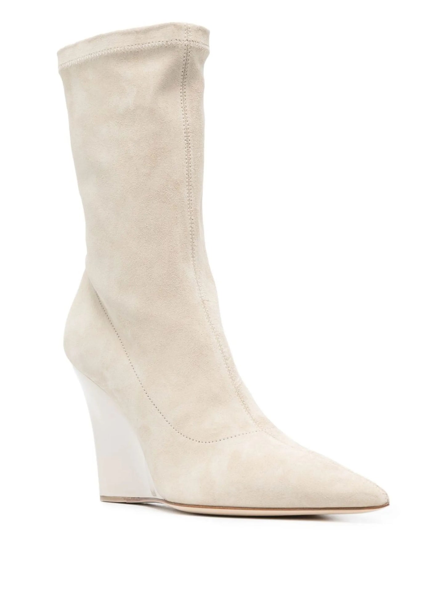 100mm Wanda suede ankle boots