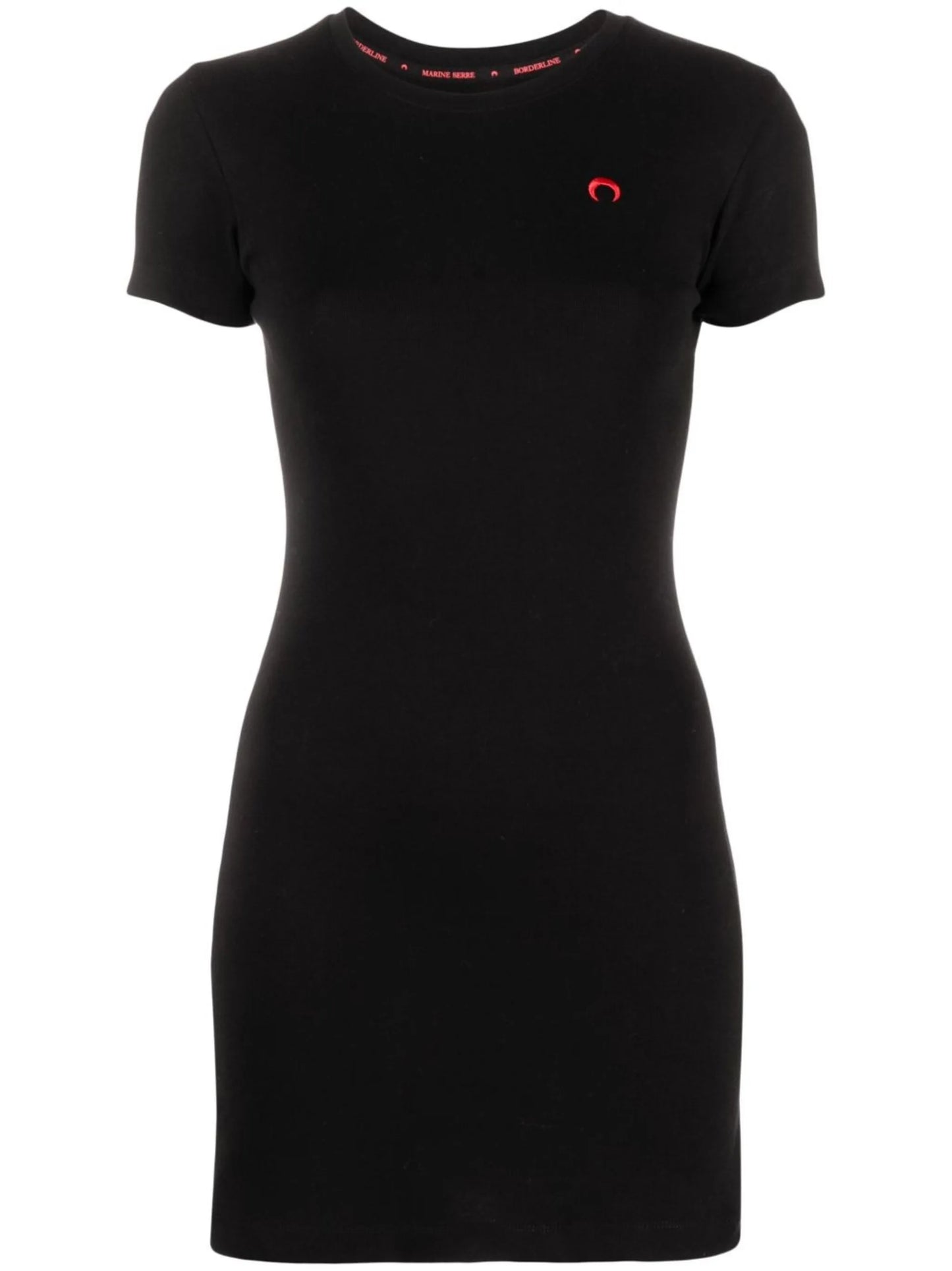 logo-embroidered organic cotton T-shirt dress