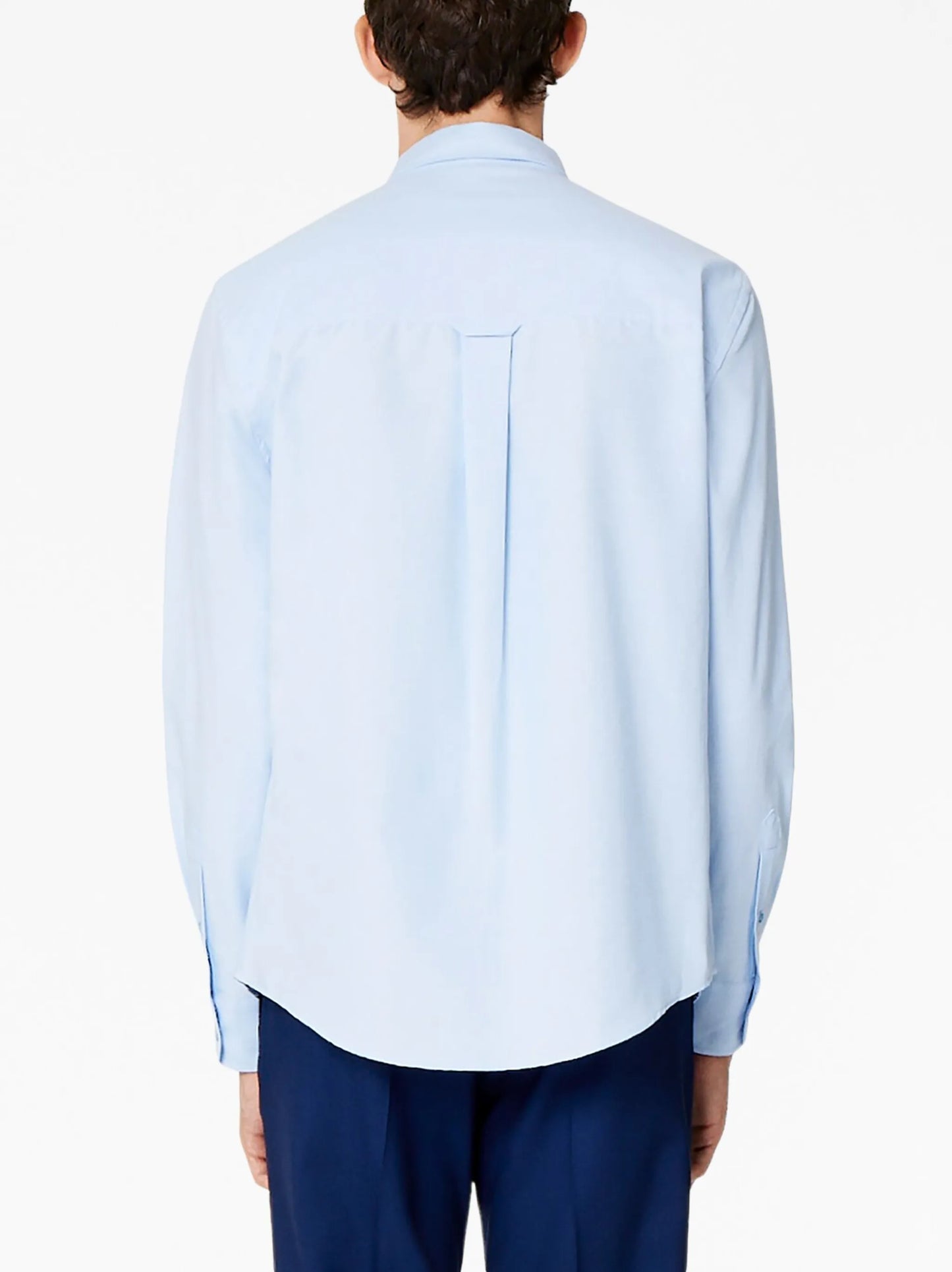 embroidered-logo poplin shirt