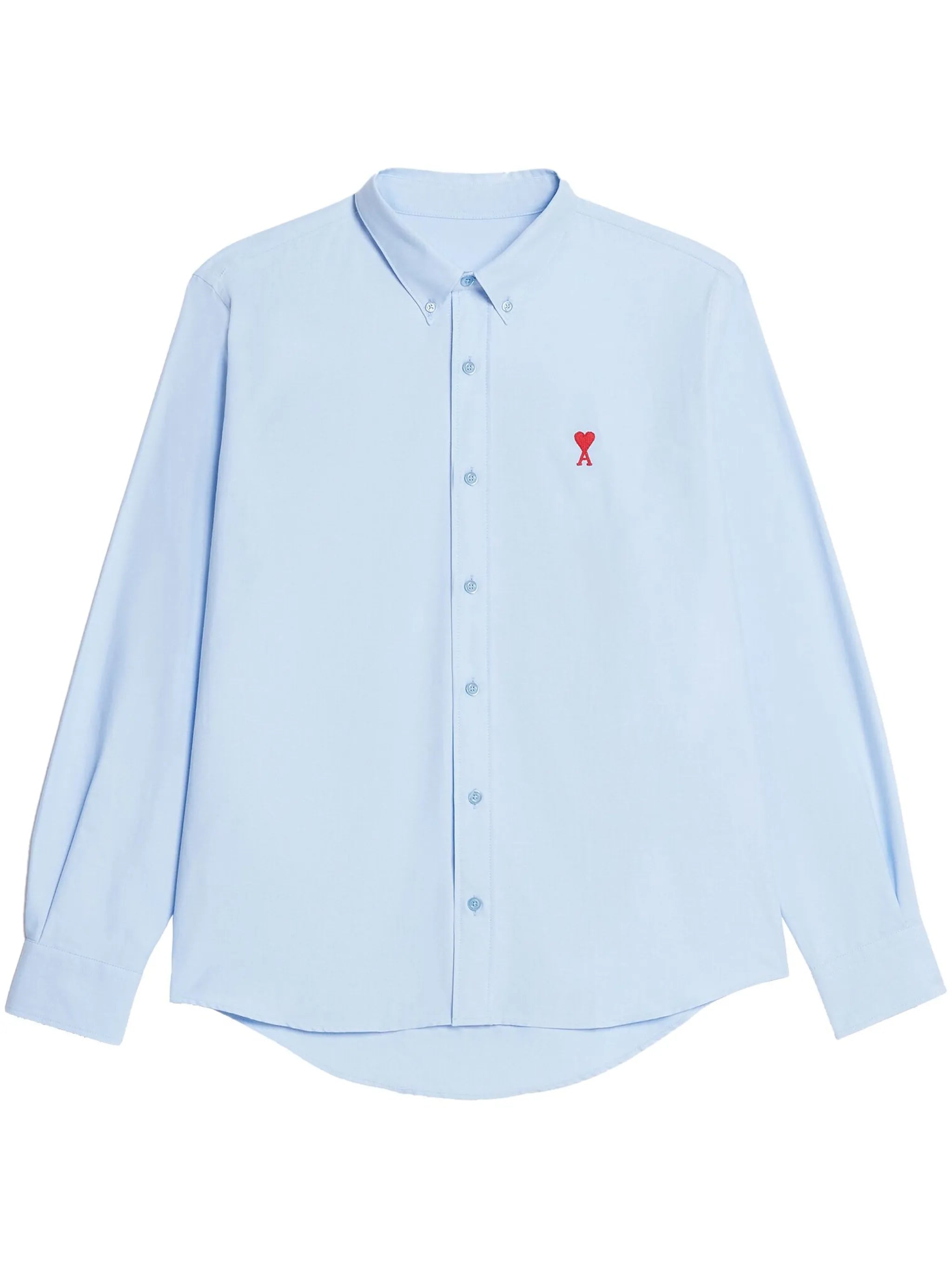 embroidered-logo poplin shirt