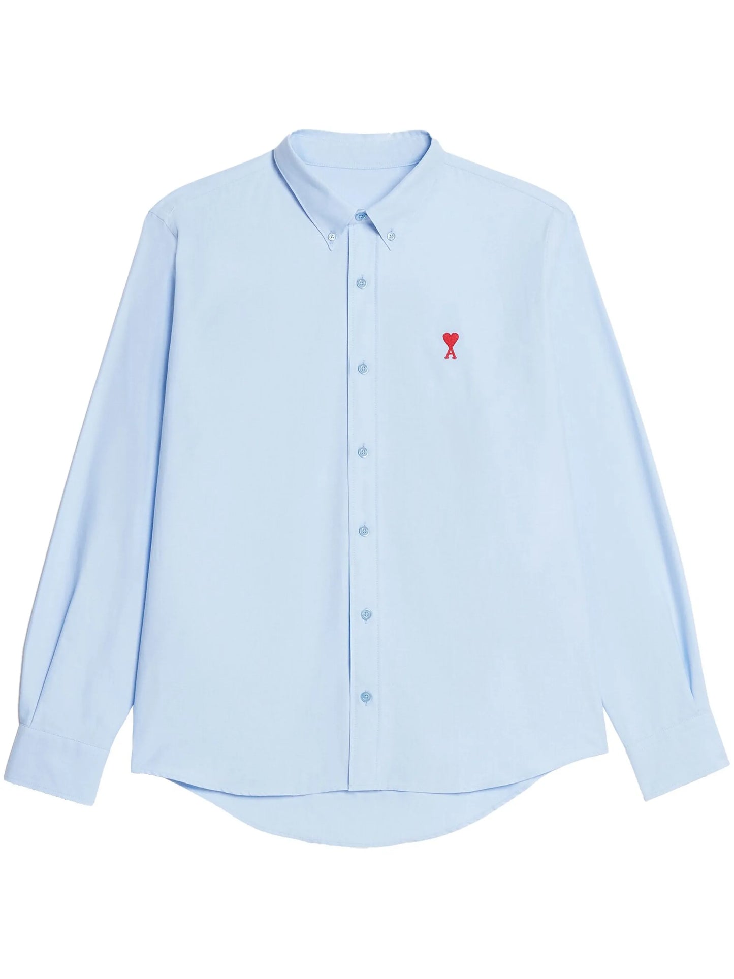 embroidered-logo poplin shirt