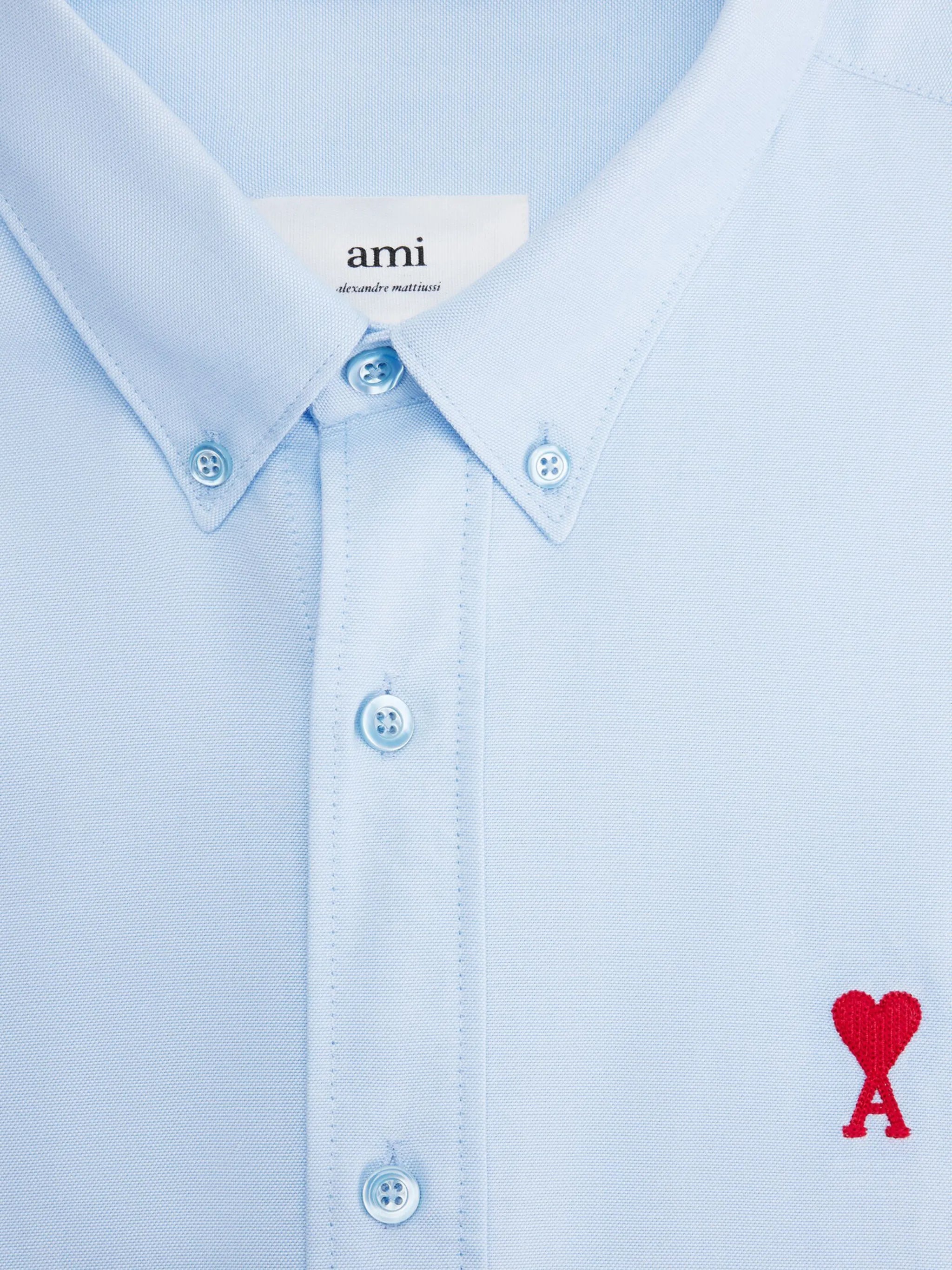 embroidered-logo poplin shirt