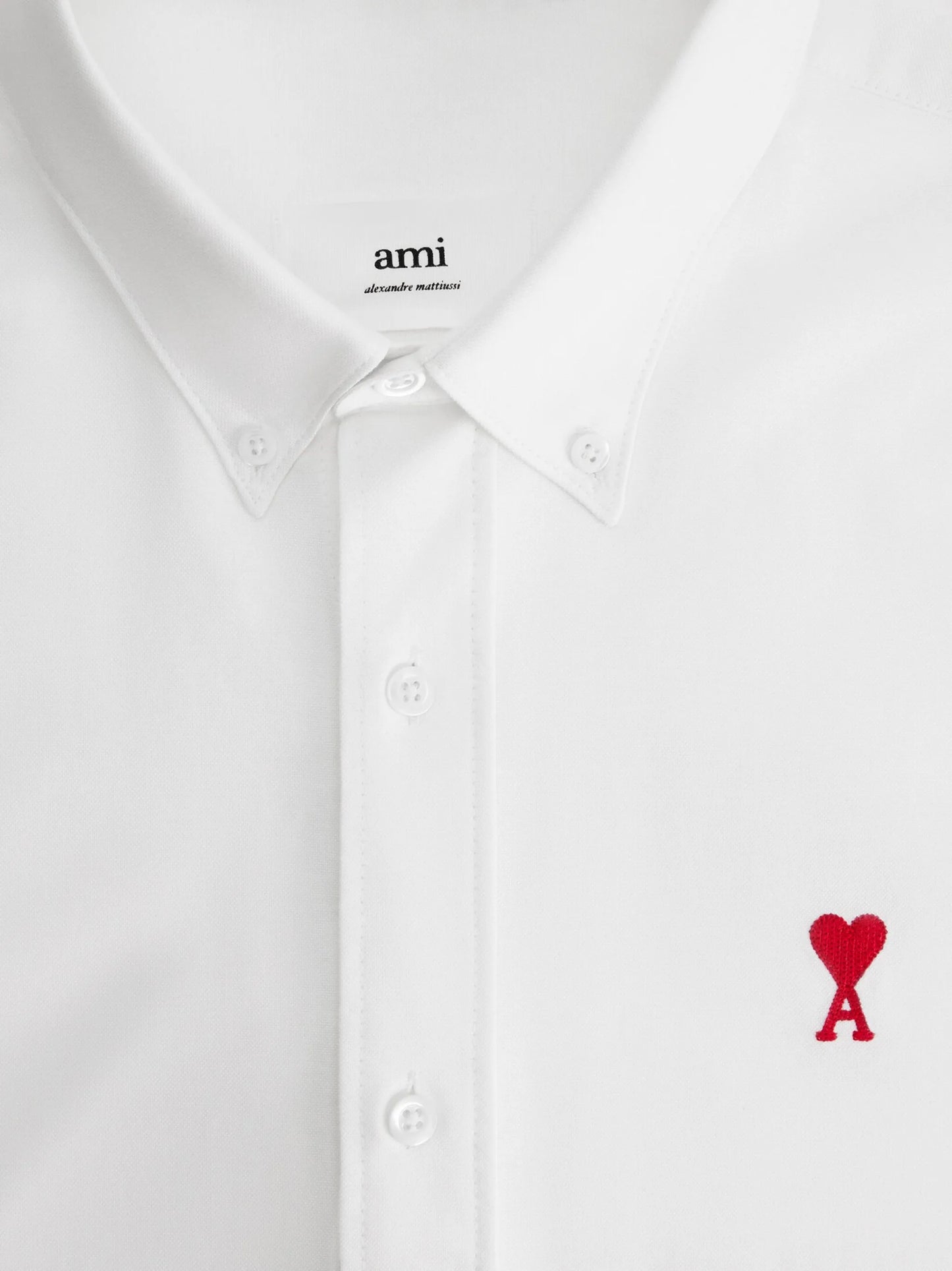 embroidered-logo poplin shirt
