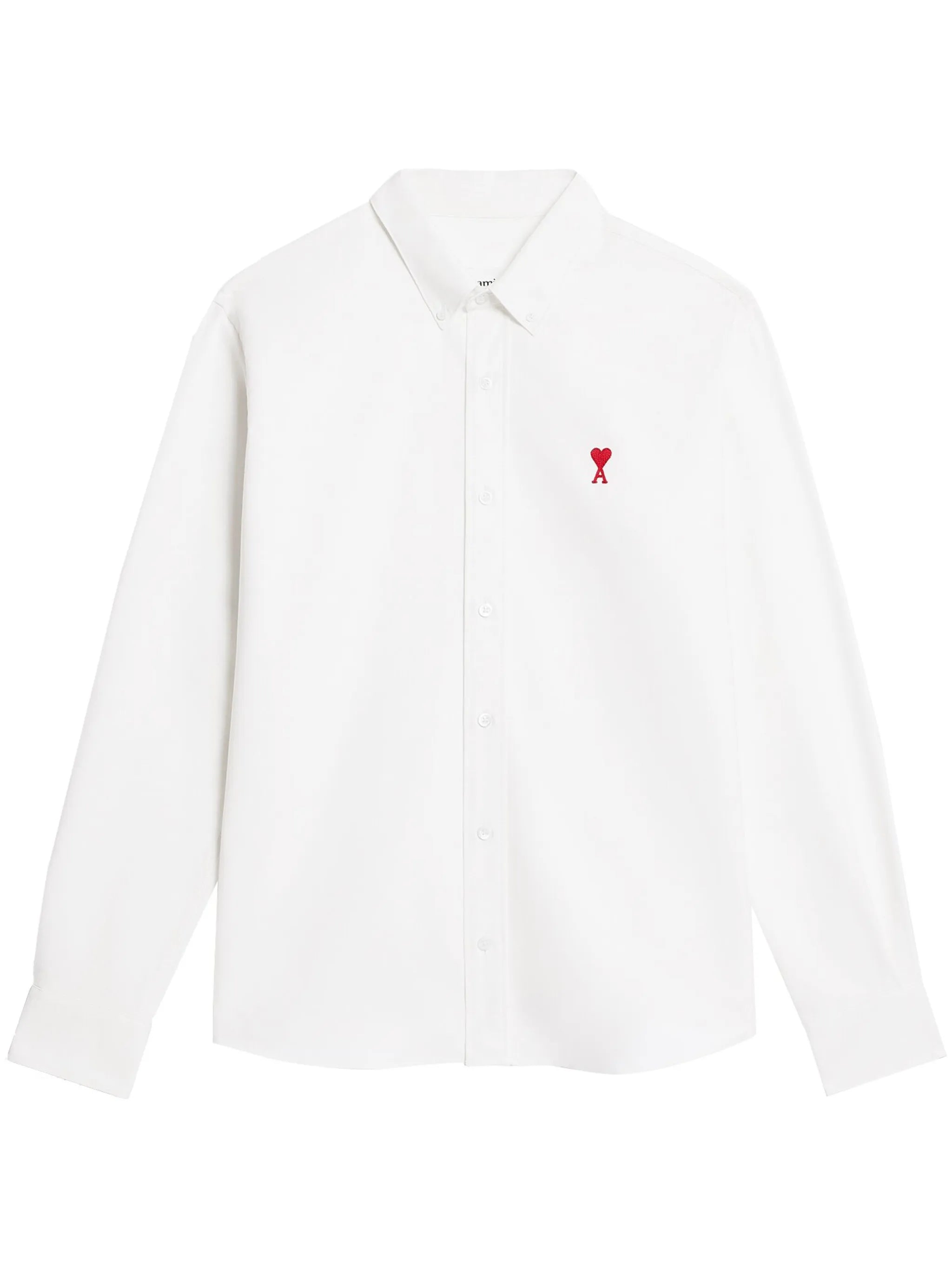 embroidered-logo poplin shirt