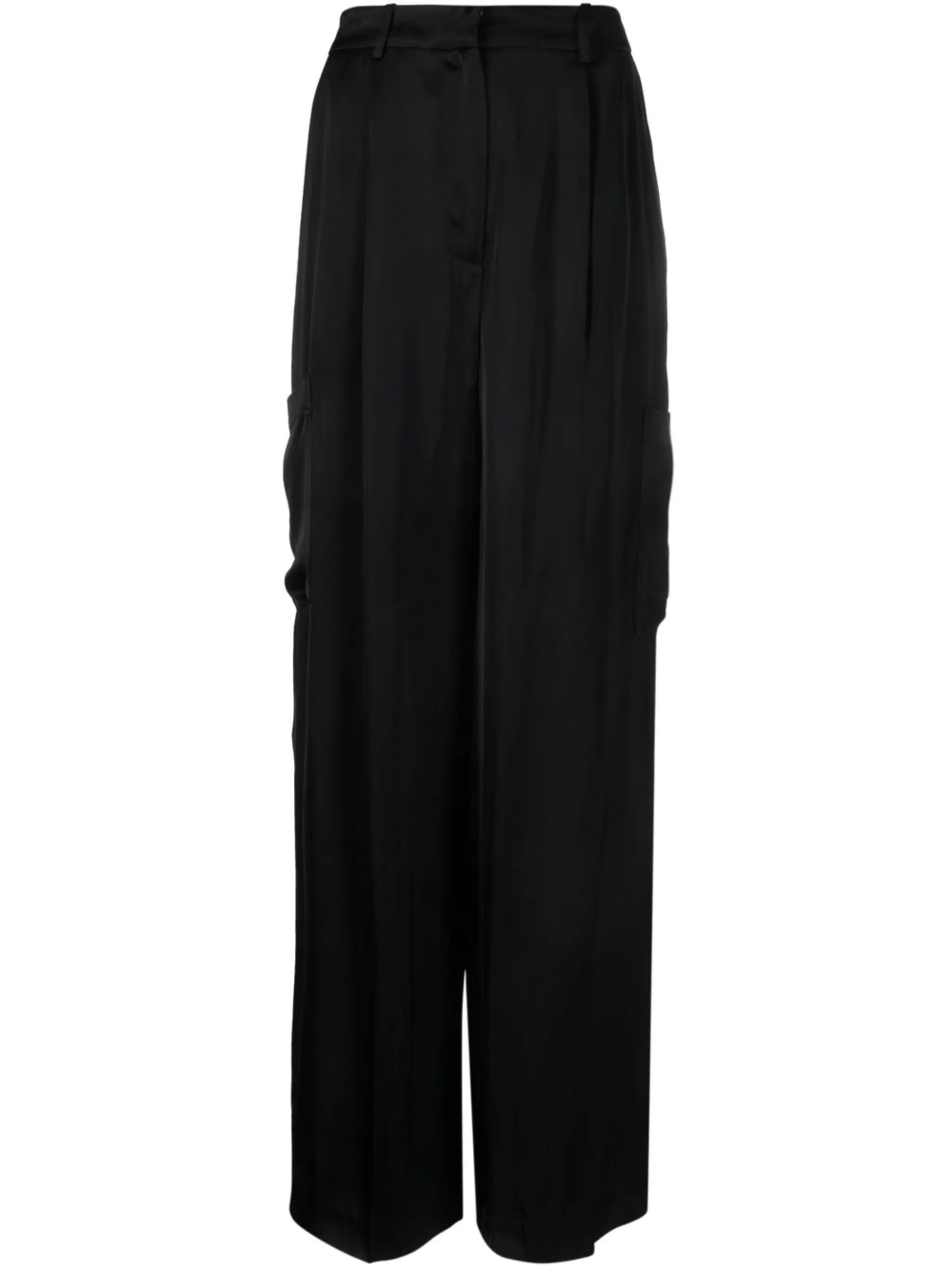 satin cargo trousers