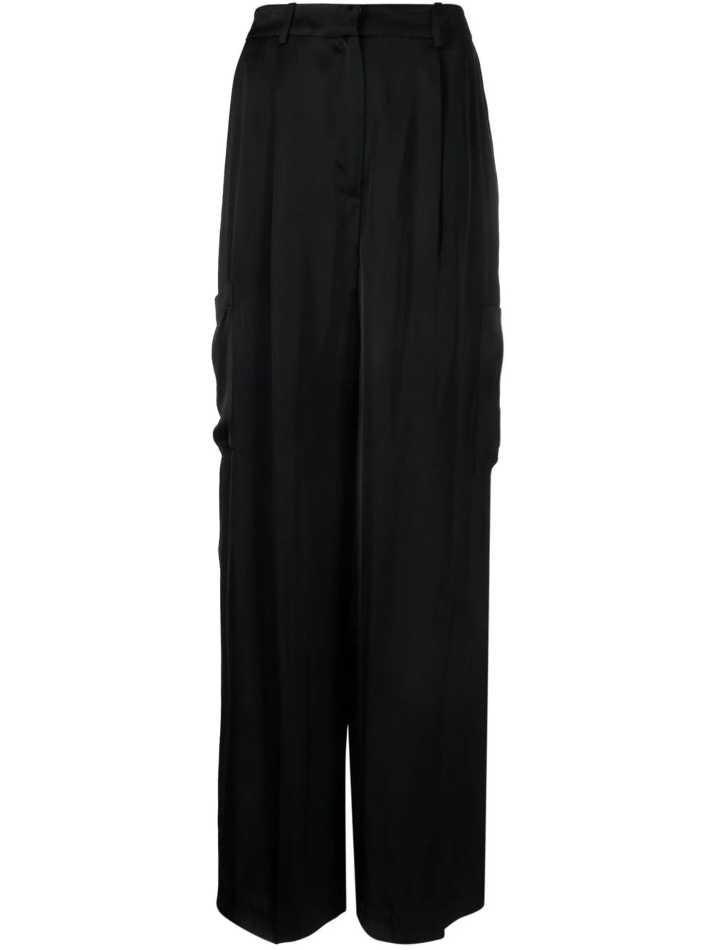 satin cargo trousers