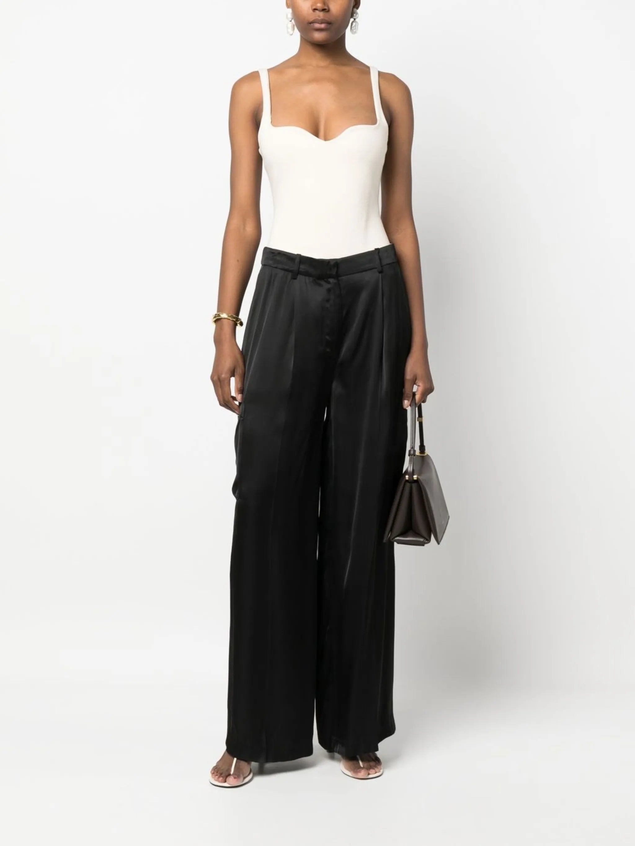 satin cargo trousers