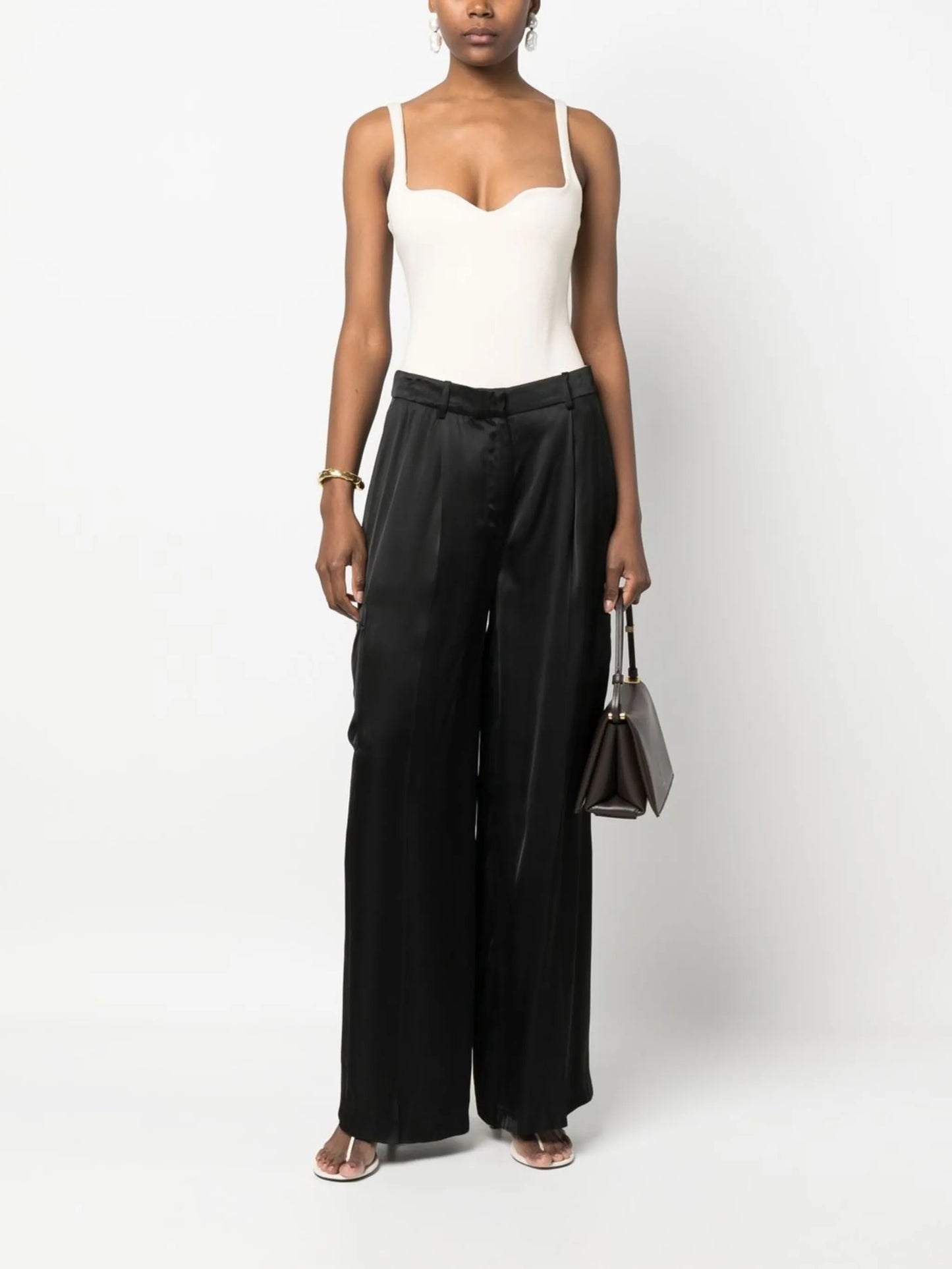 satin cargo trousers