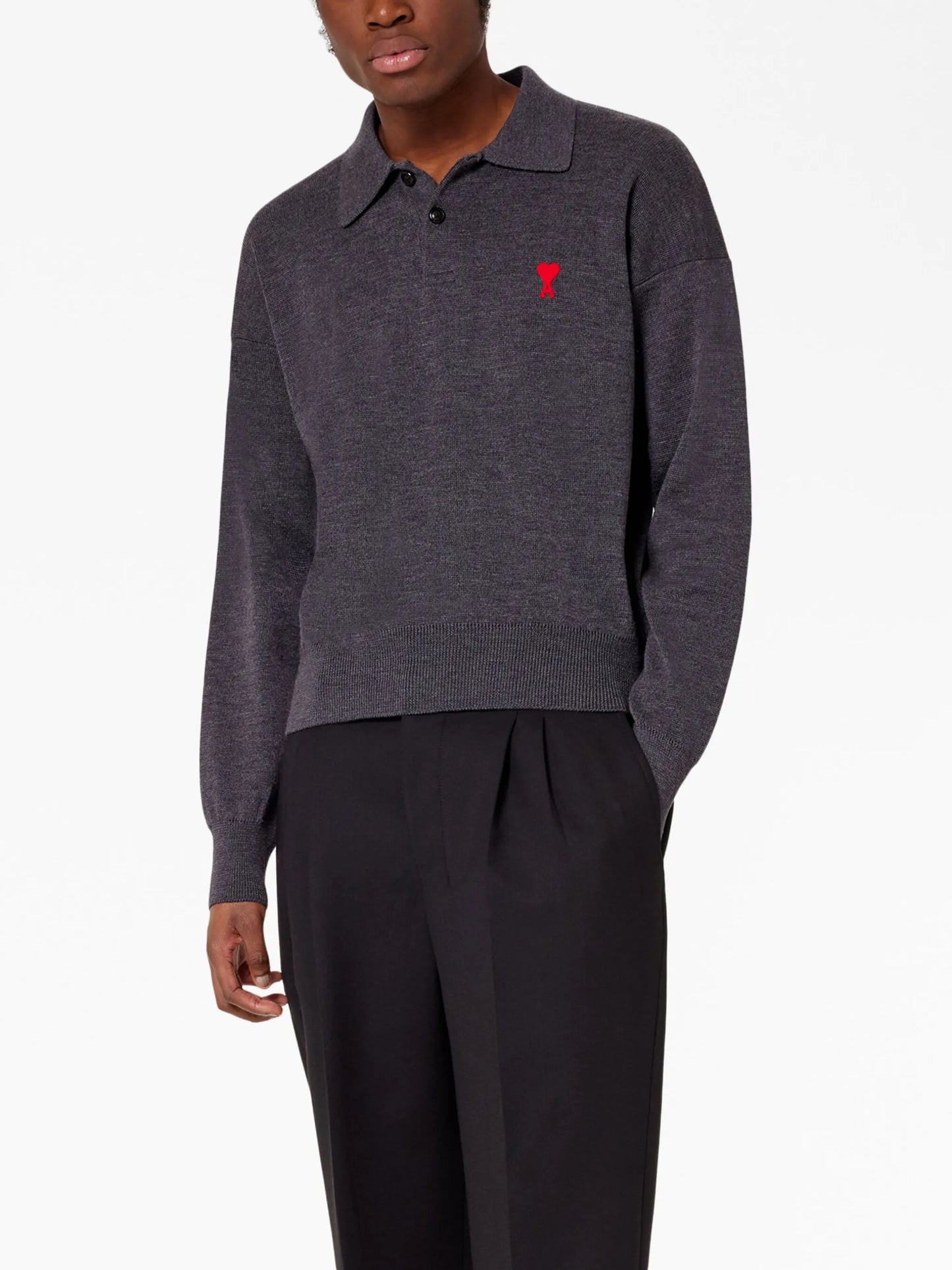 embroidered-logo detail polo shirt