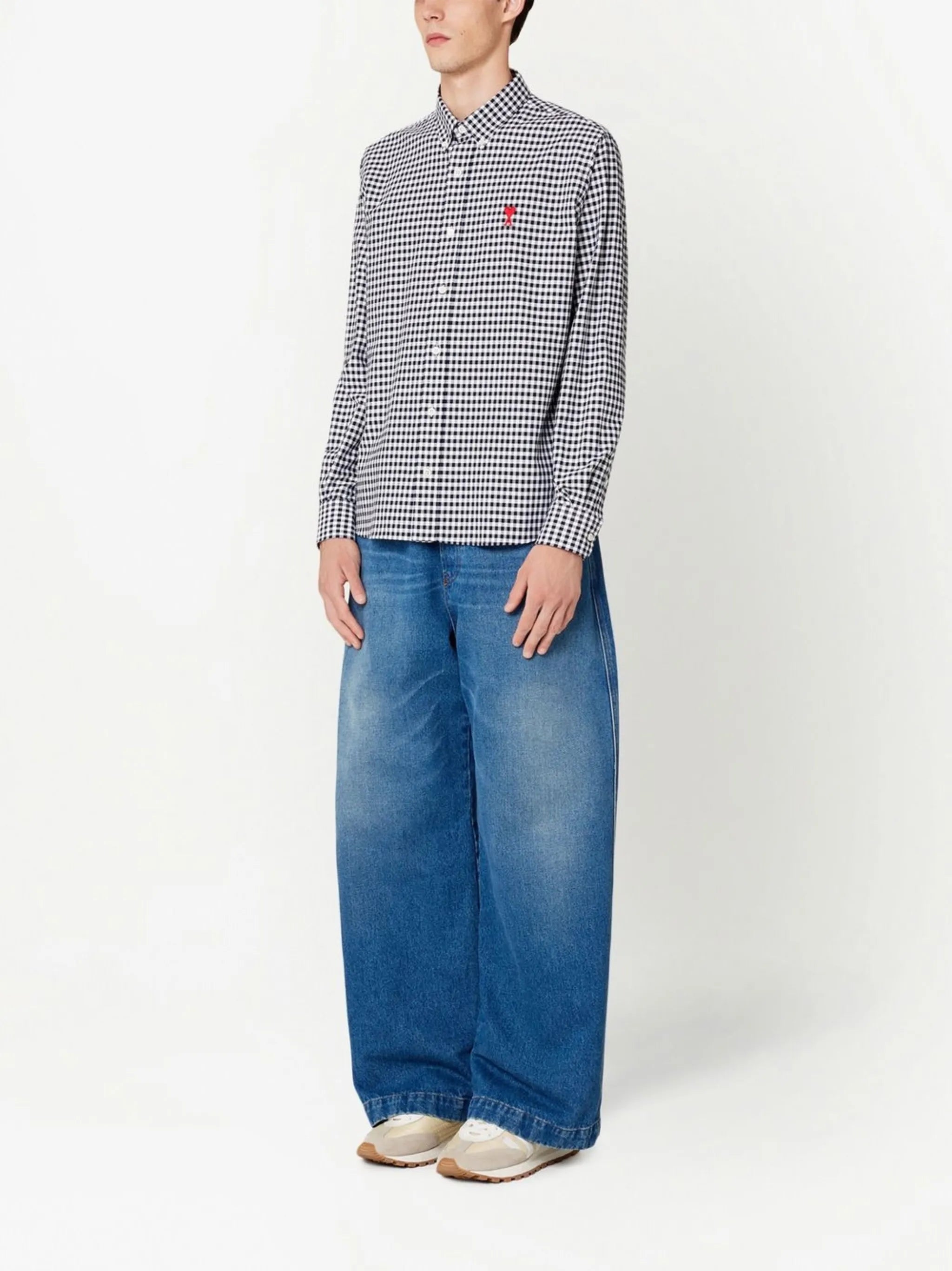 Ami de Coeur gingham check shirt