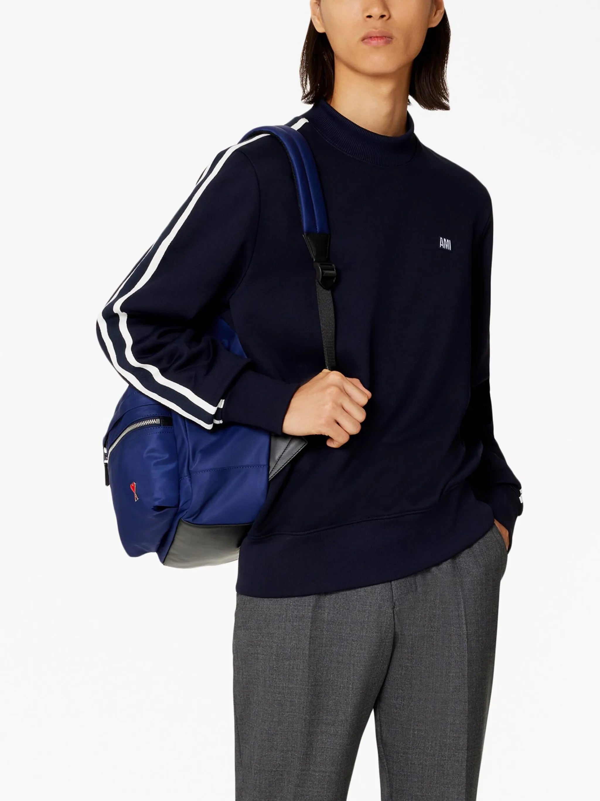 logo-embroidered sweatshirt