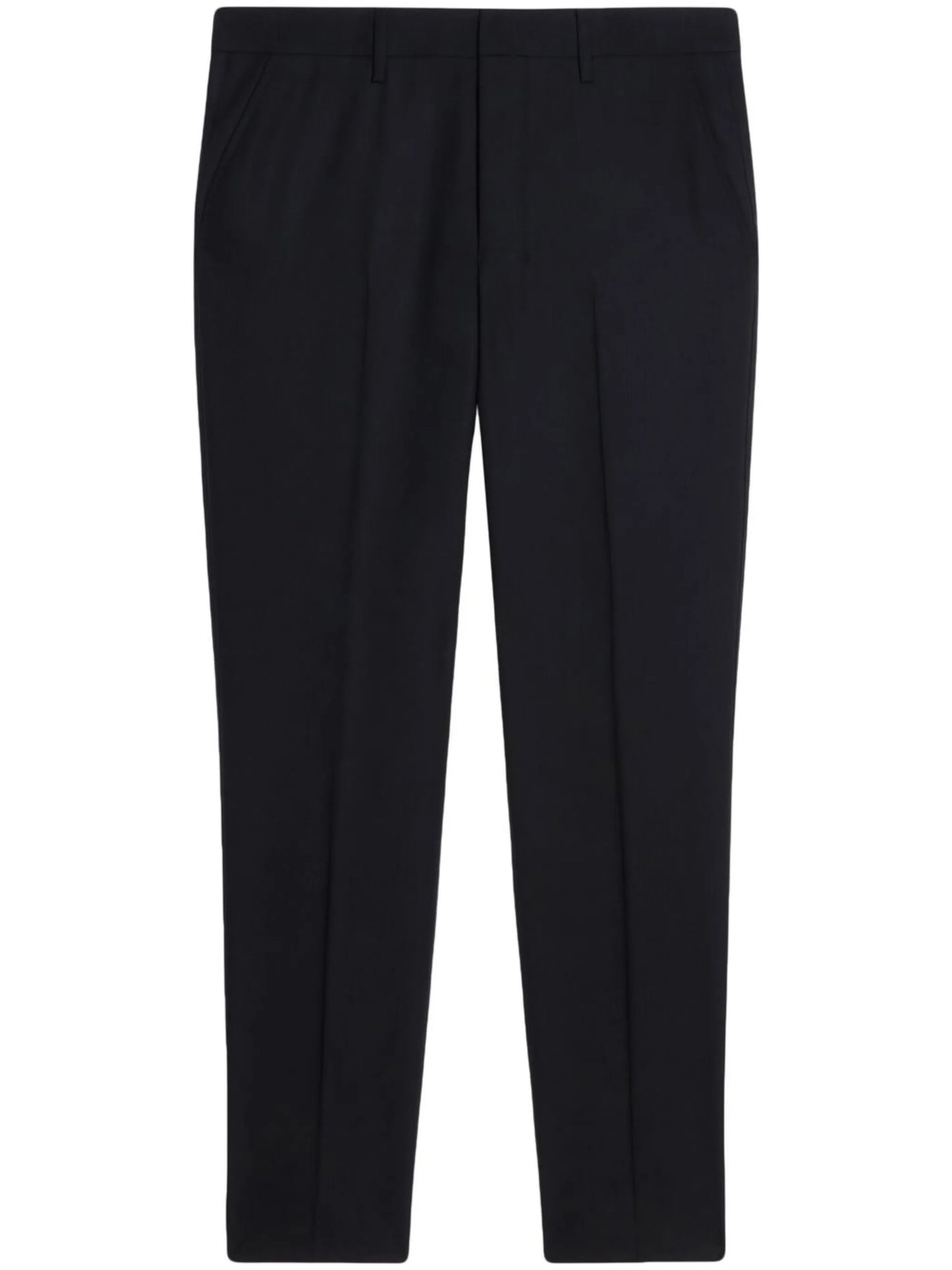 pressed crease tailored trousers