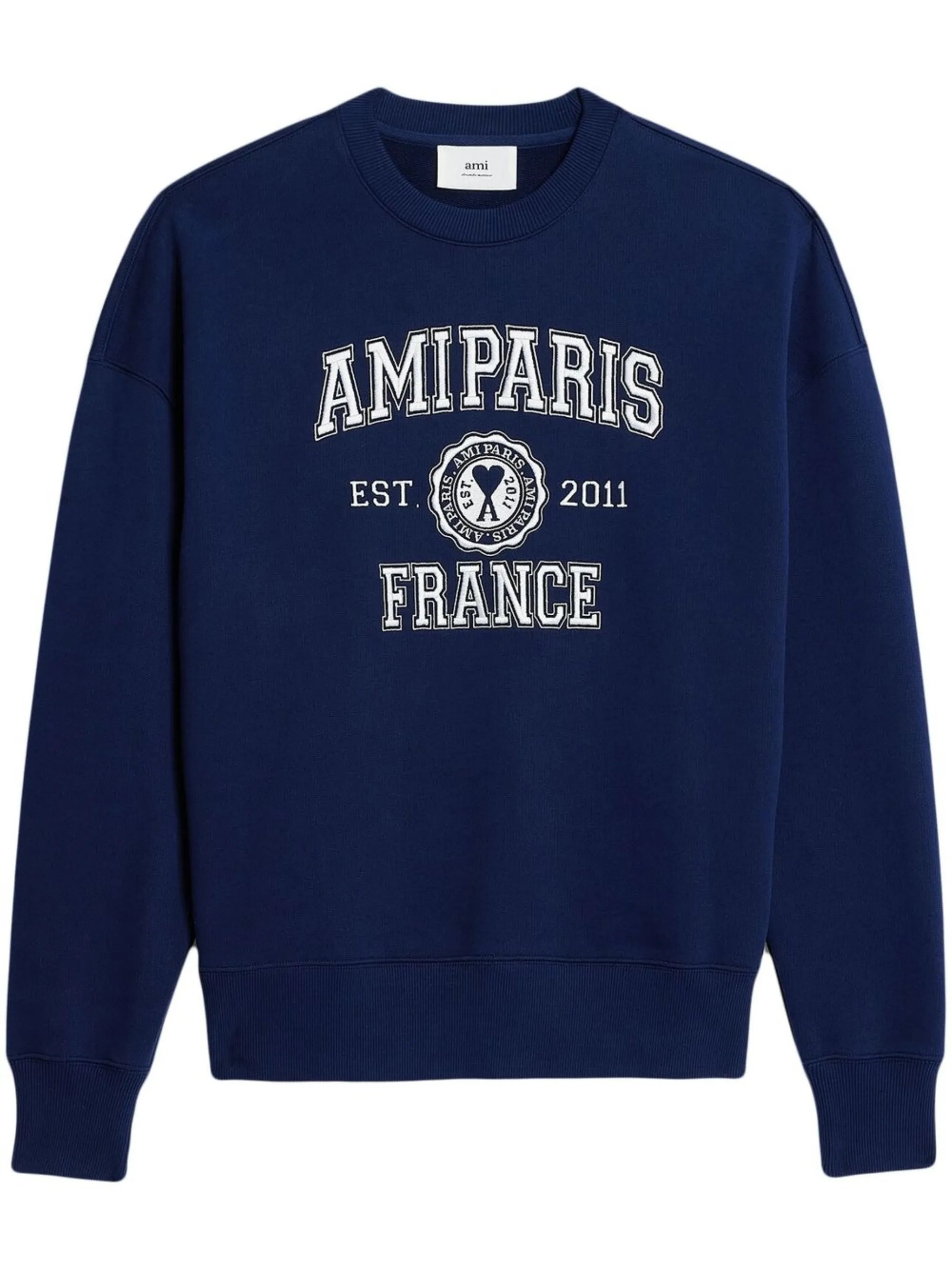 logo-embroidered cotton sweatshirt