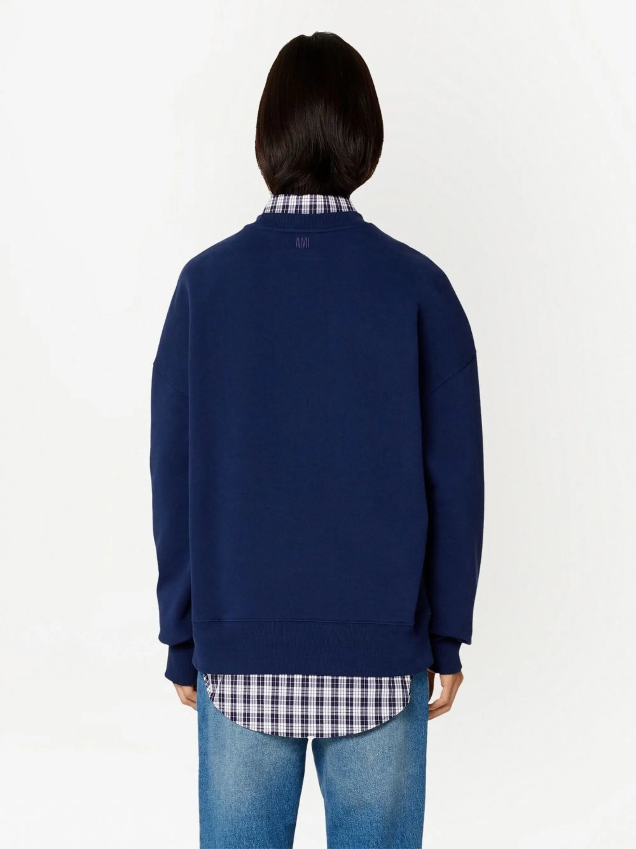 logo-embroidered cotton sweatshirt