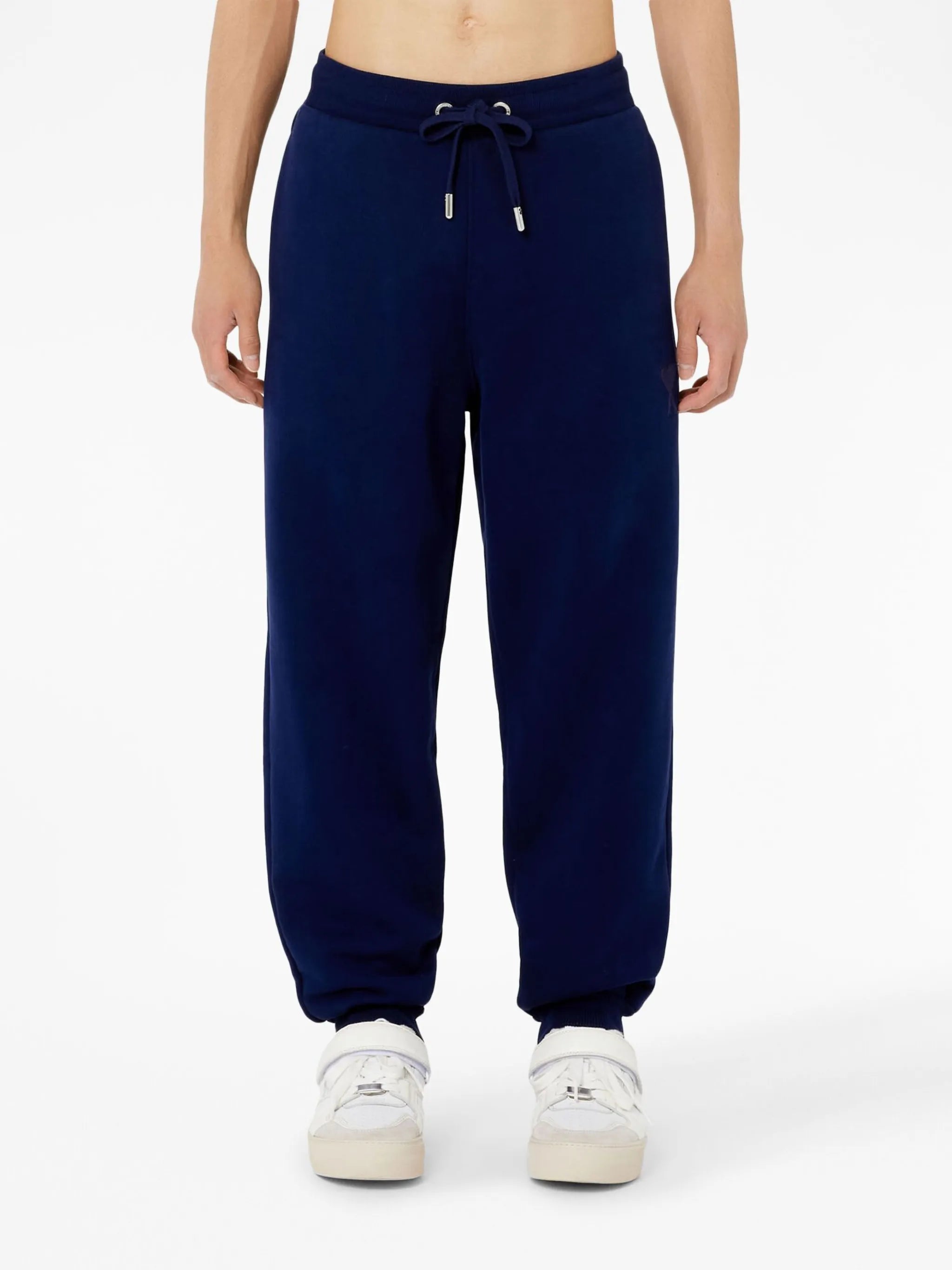 embroidered-logo cotton track pants