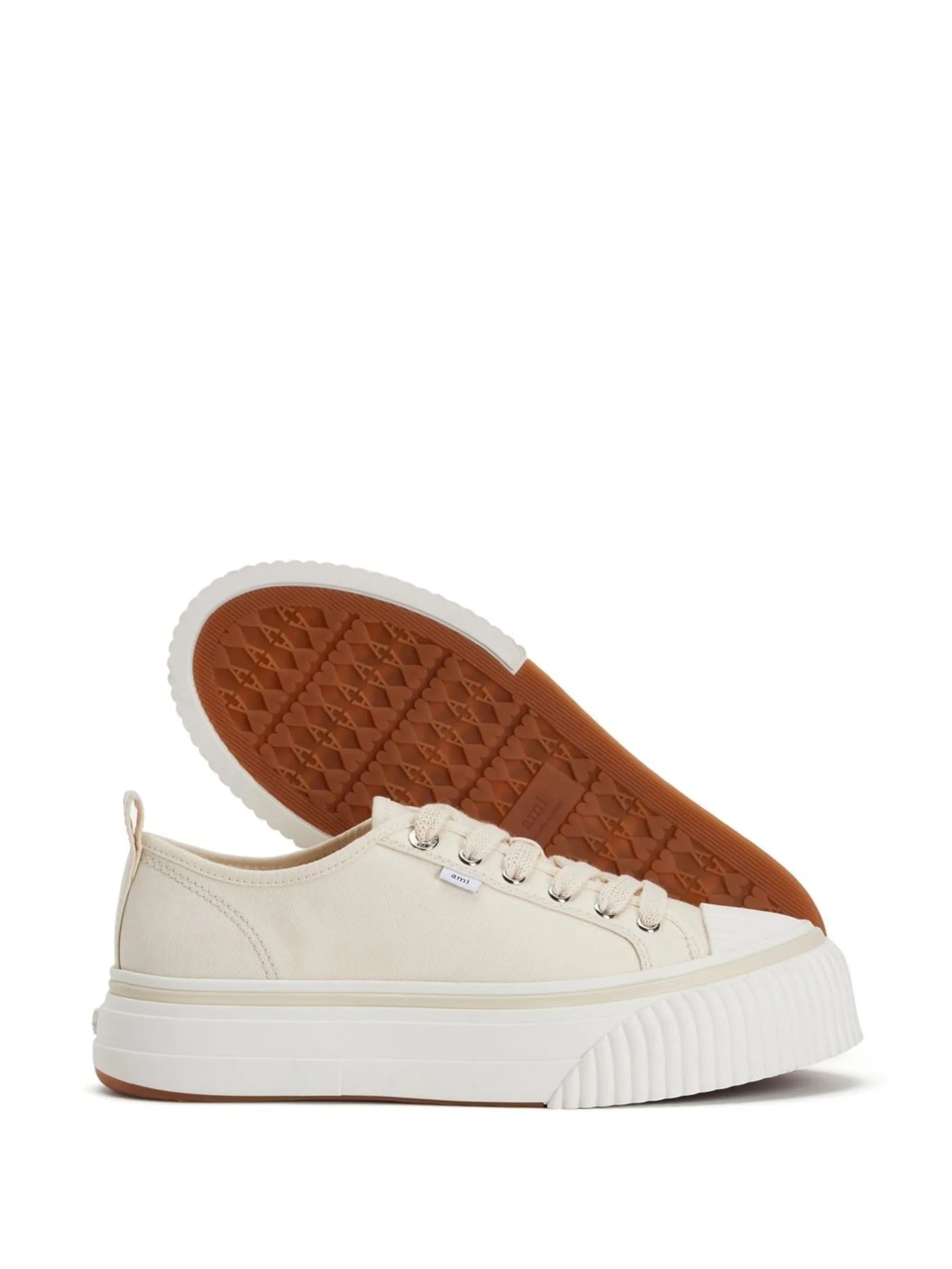 canvas low-top sneakers