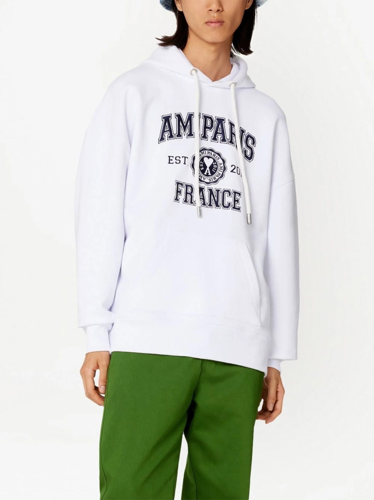logo-print drawstring hoodie
