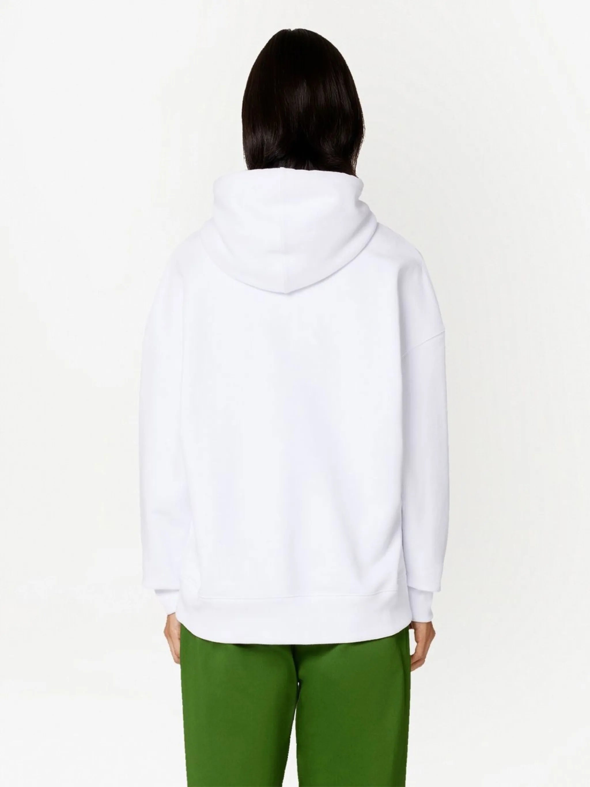 logo-print drawstring hoodie