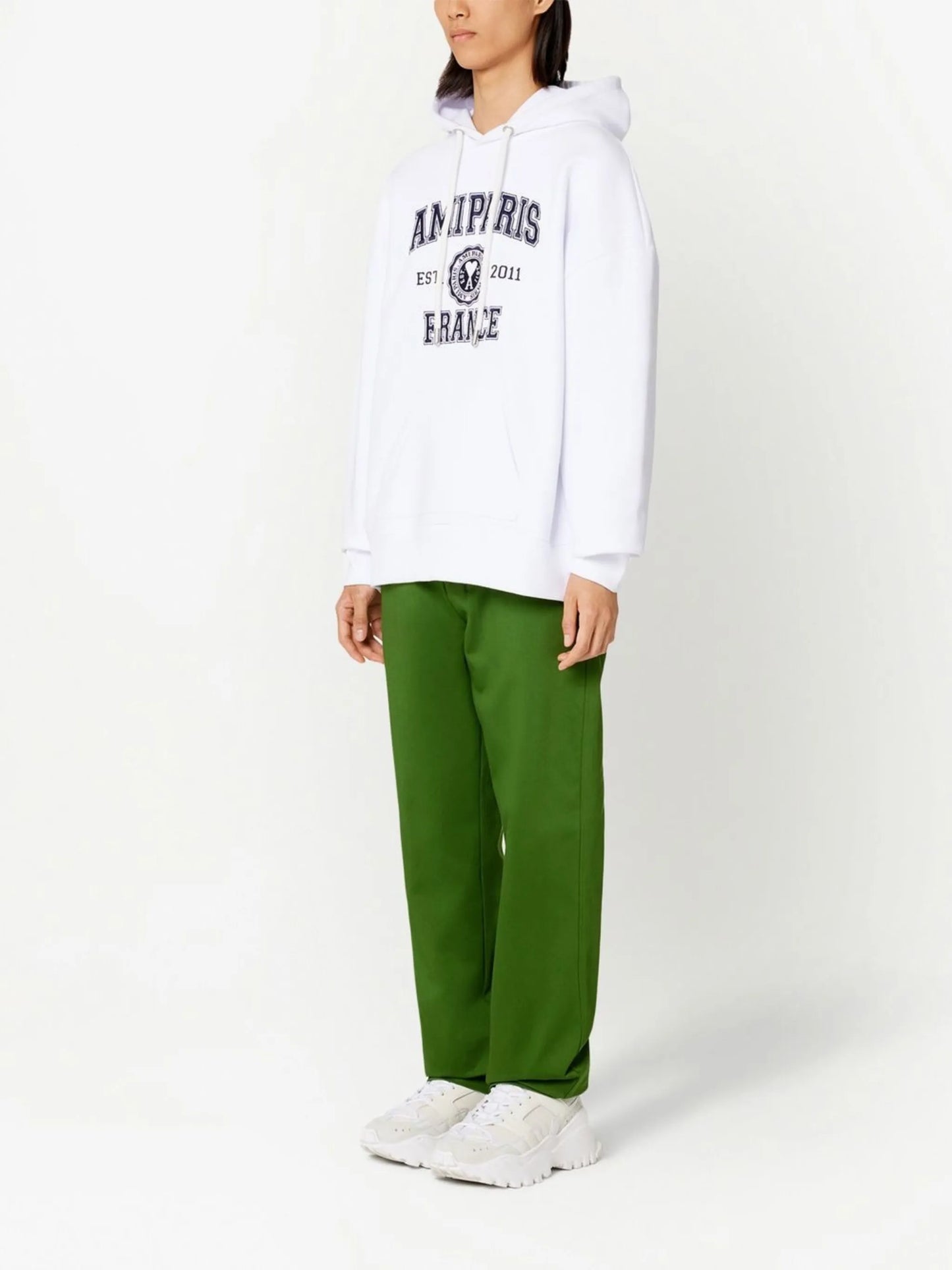 logo-print drawstring hoodie