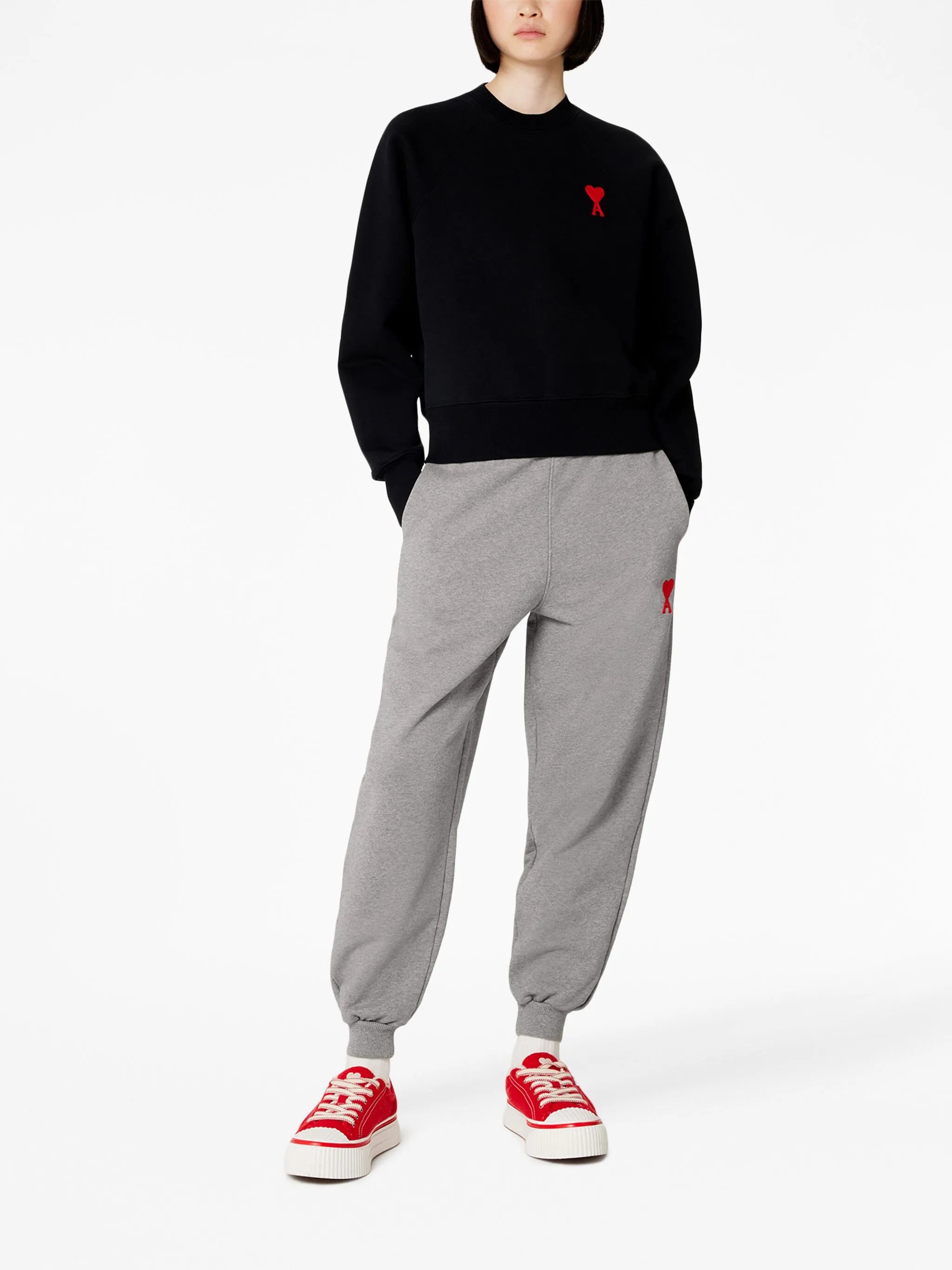 embroidered-logo track pants
