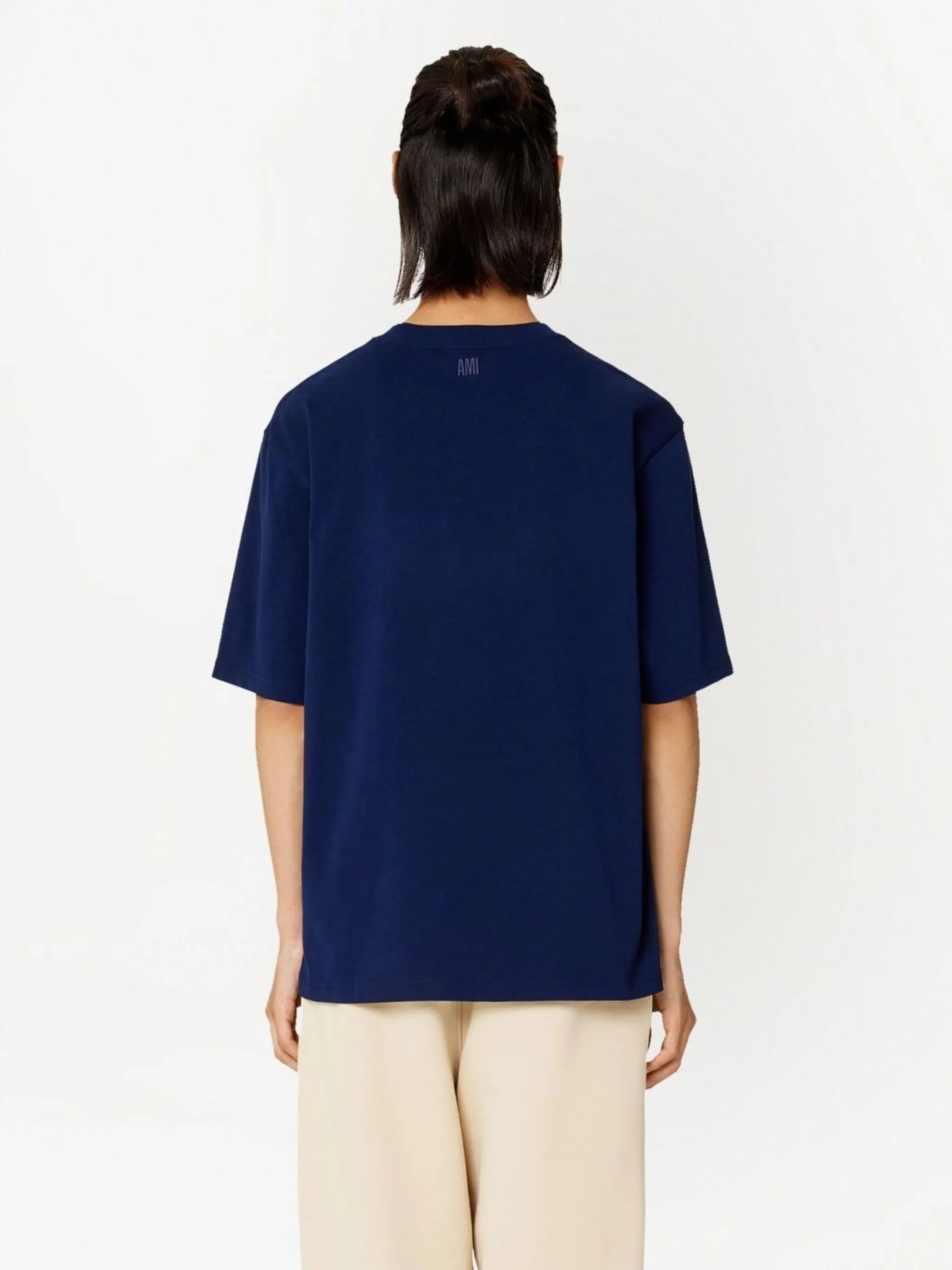 logo-stamp organic-cotton T-shirt